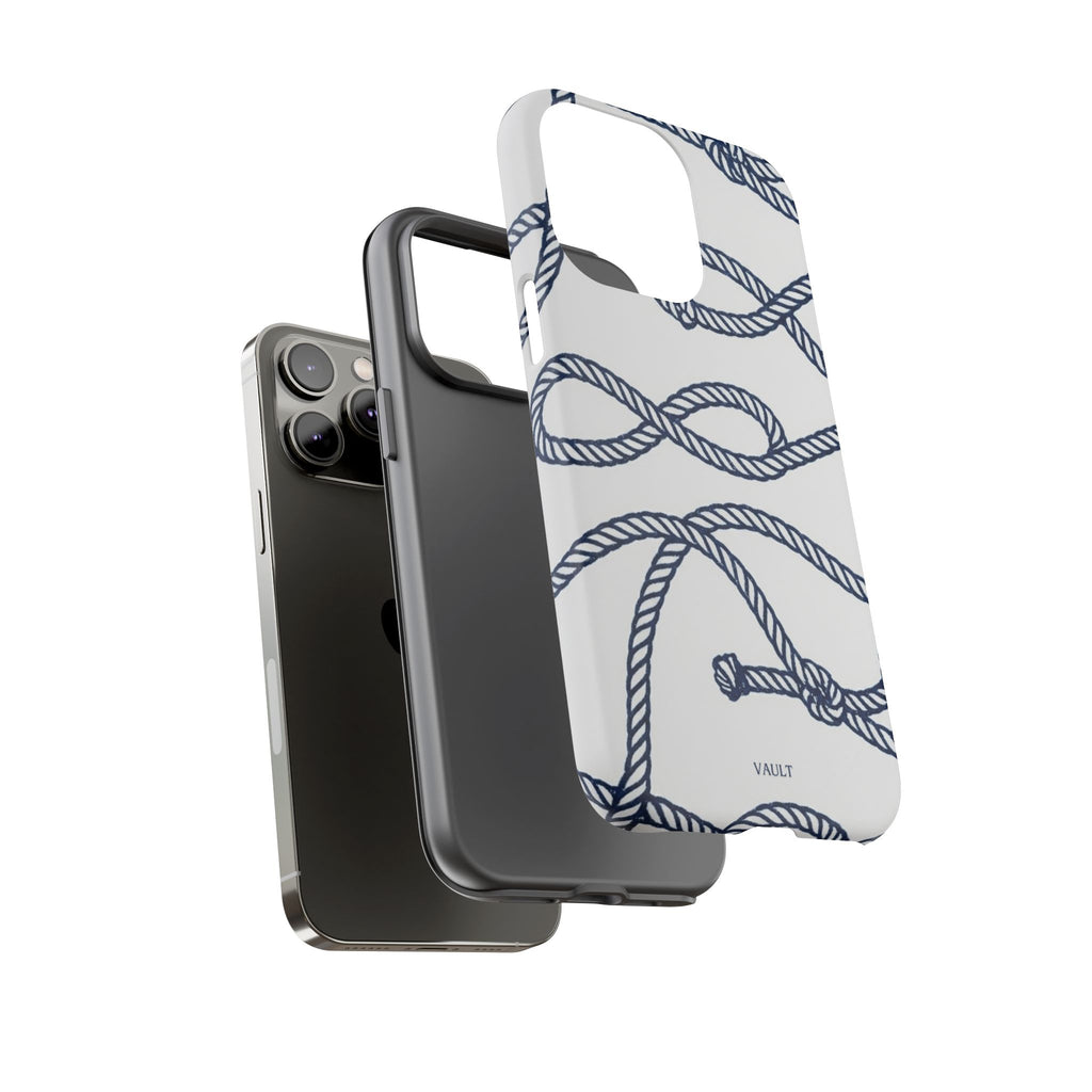 Nautical Rope Tough Case — Protective Phone Cover with Navy Knot Design