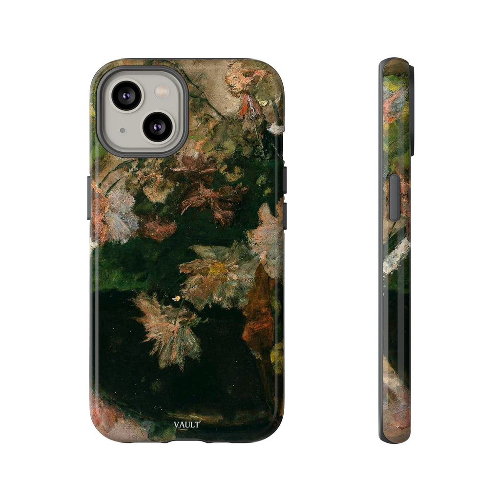 Floral Painterly Tough Phone Case — Vintage Autumn Leaves Phone Cover