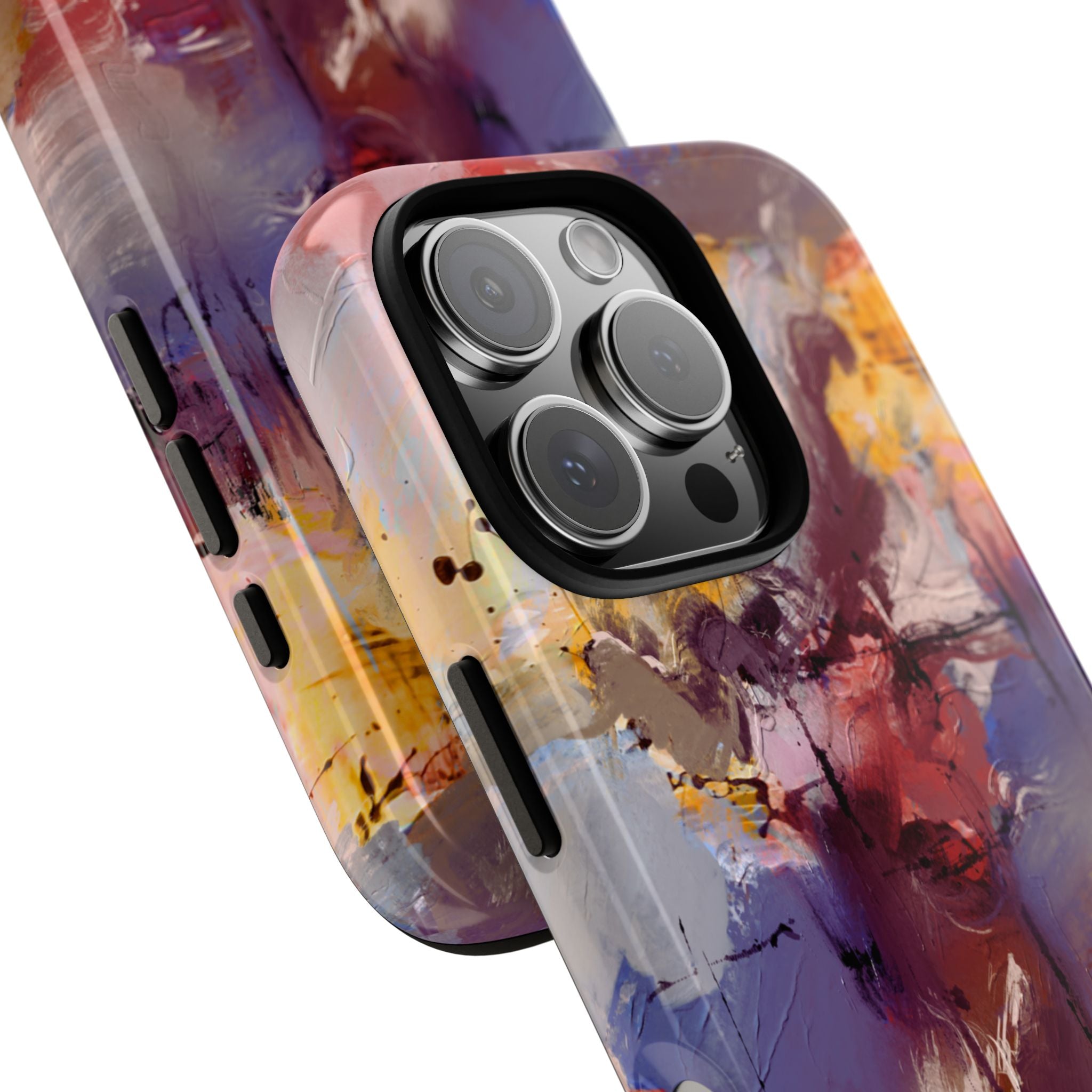 Abstract Brushstroke Tough Phone Case — Colorful Protective iPhone Cover
