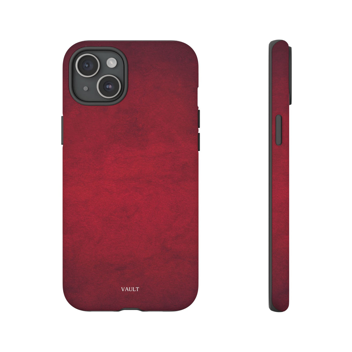 Red Leather Texture Phone Case Impact-Resistant Case