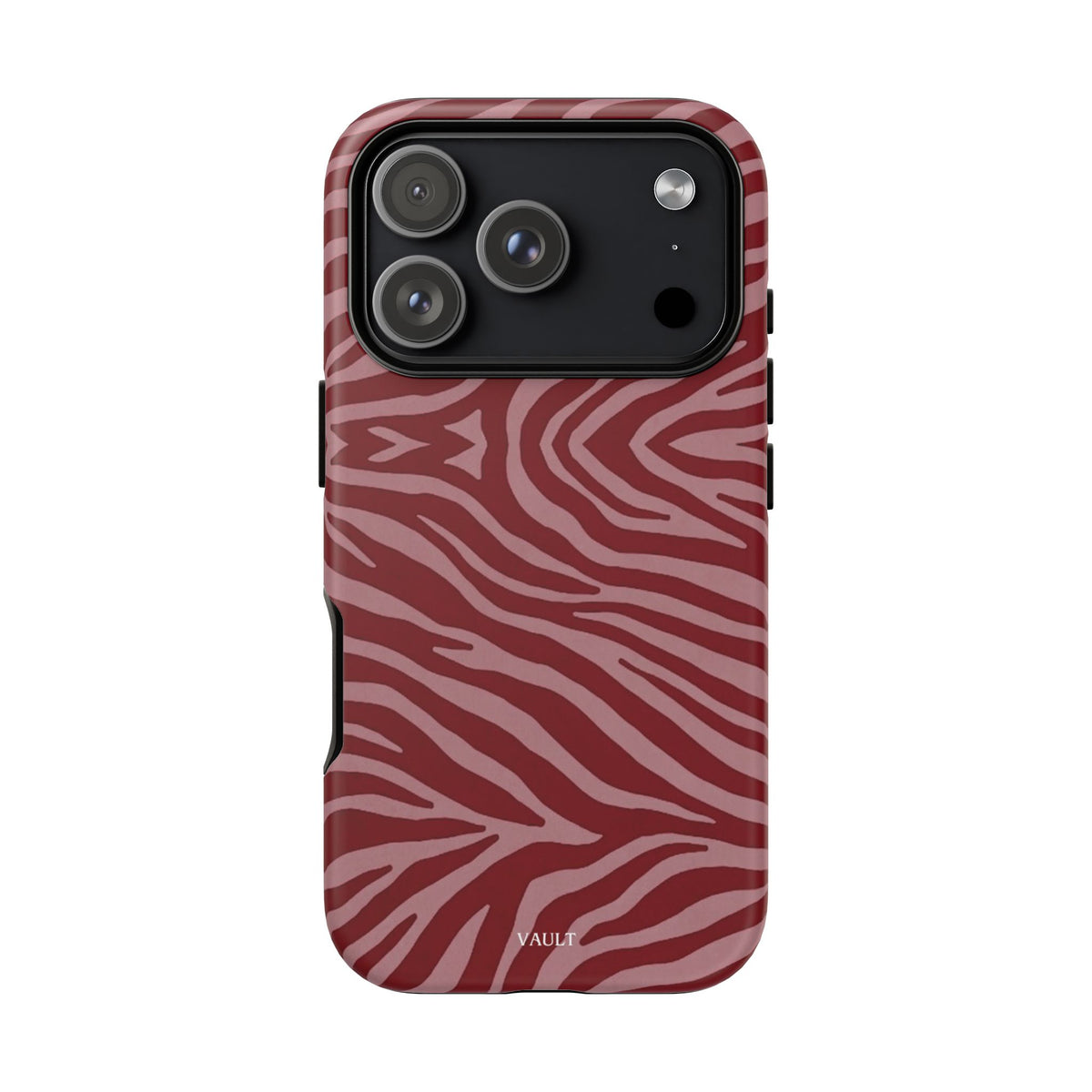 Red Zebra Print Tough Phone Case