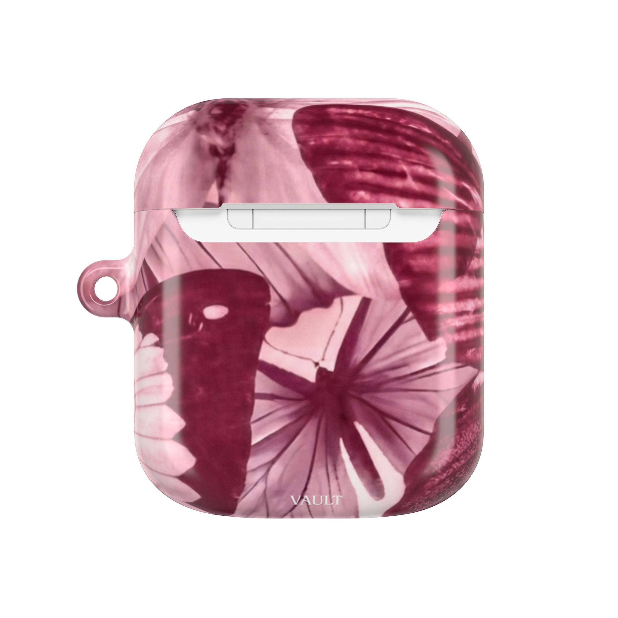 Floral Parasol AirPod Case — Vintage Pink Umbrella Design