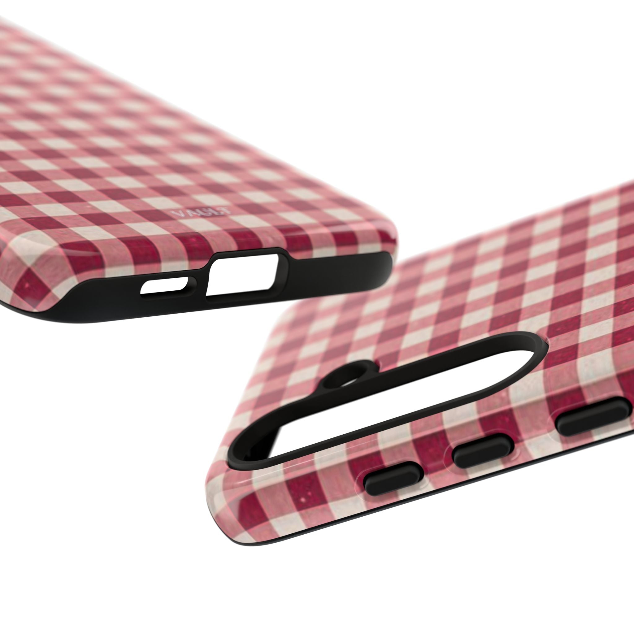 Gingham Phone Case — Red Plaid Tough Case