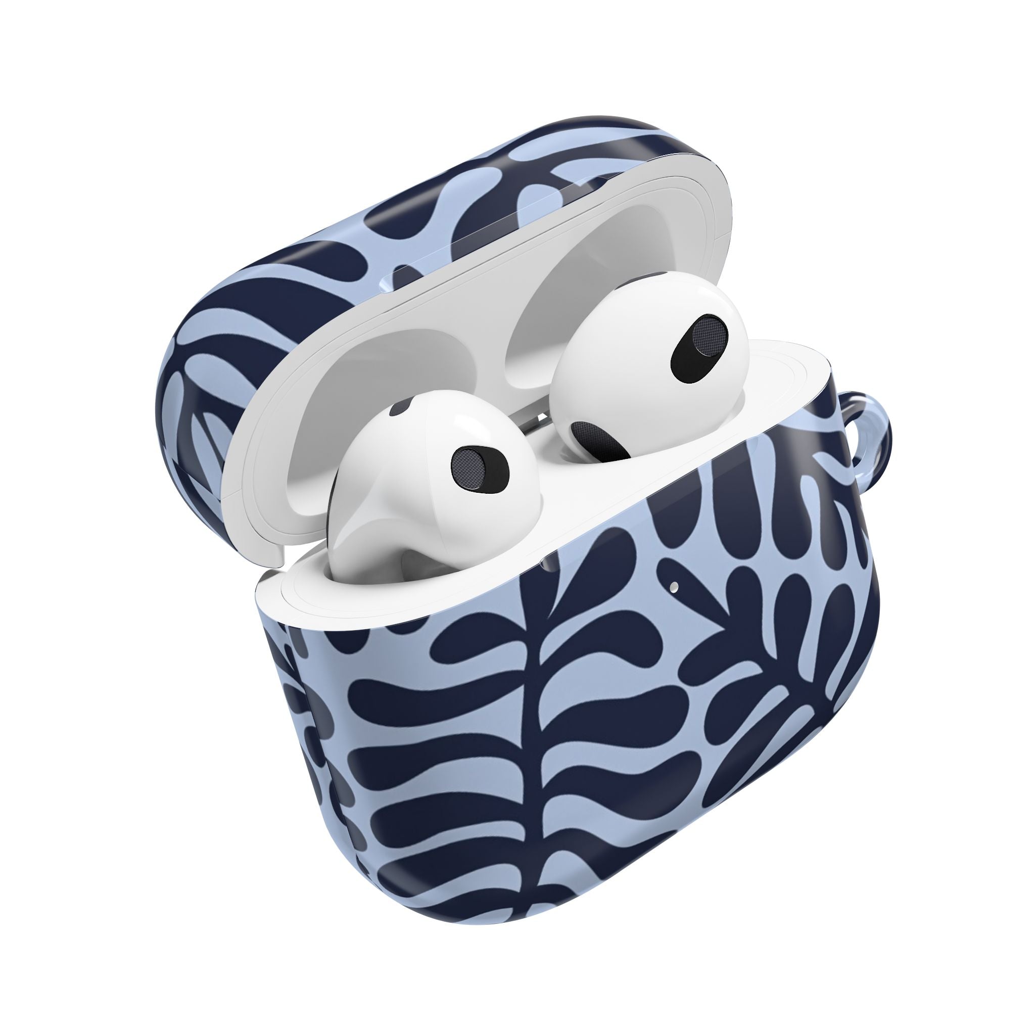 Blue Leaf AirPod Case - Botanical Protective Cover