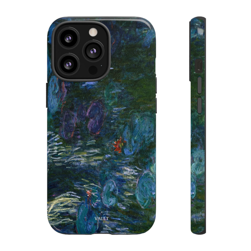 Water Lilies Tough Phone Case — Impressionist Art Protective Cover