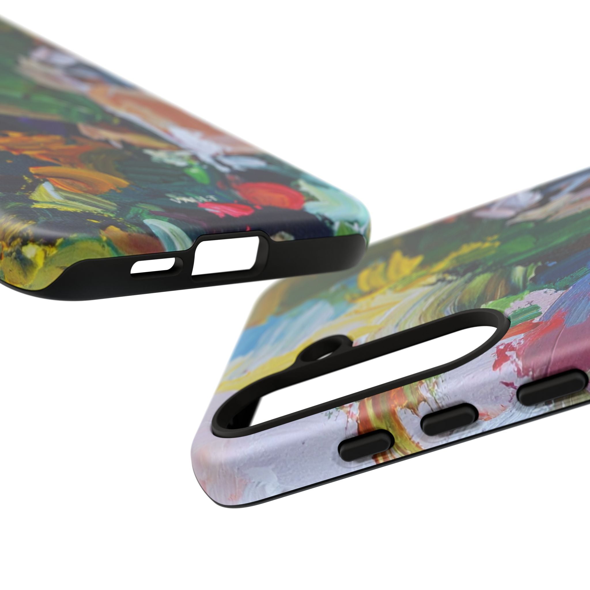 Abstract Paint Brushstroke Phone Case — Colorful Artistic Tough Case