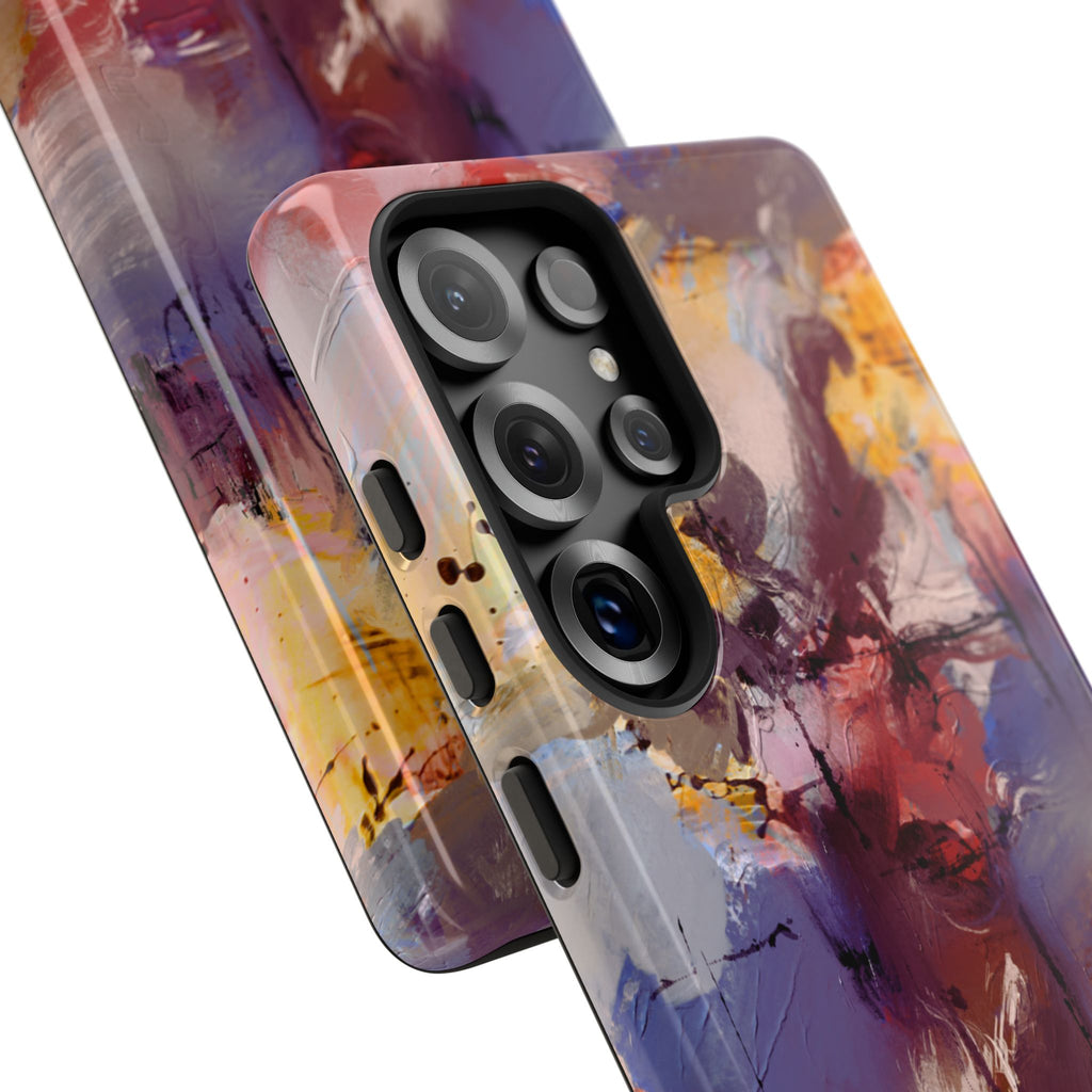 Abstract Brushstroke Tough Phone Case — Colorful Protective iPhone Cover