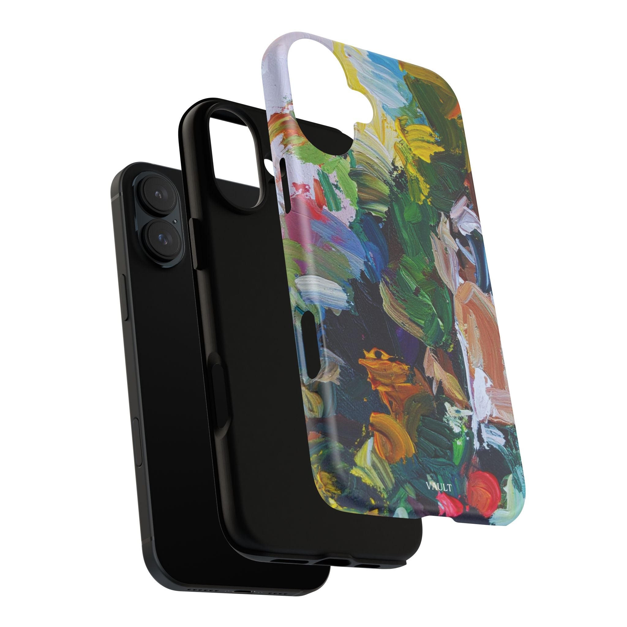 Abstract Paint Brushstroke Phone Case — Colorful Artistic Tough Case