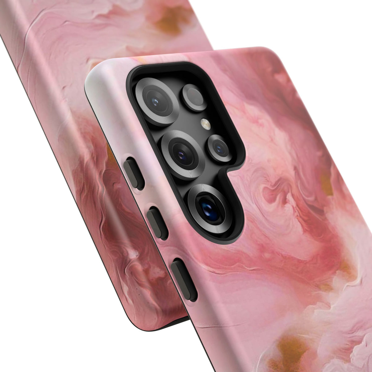 Pink Marble Tough Phone Case — Protective Artistic Phone Cover