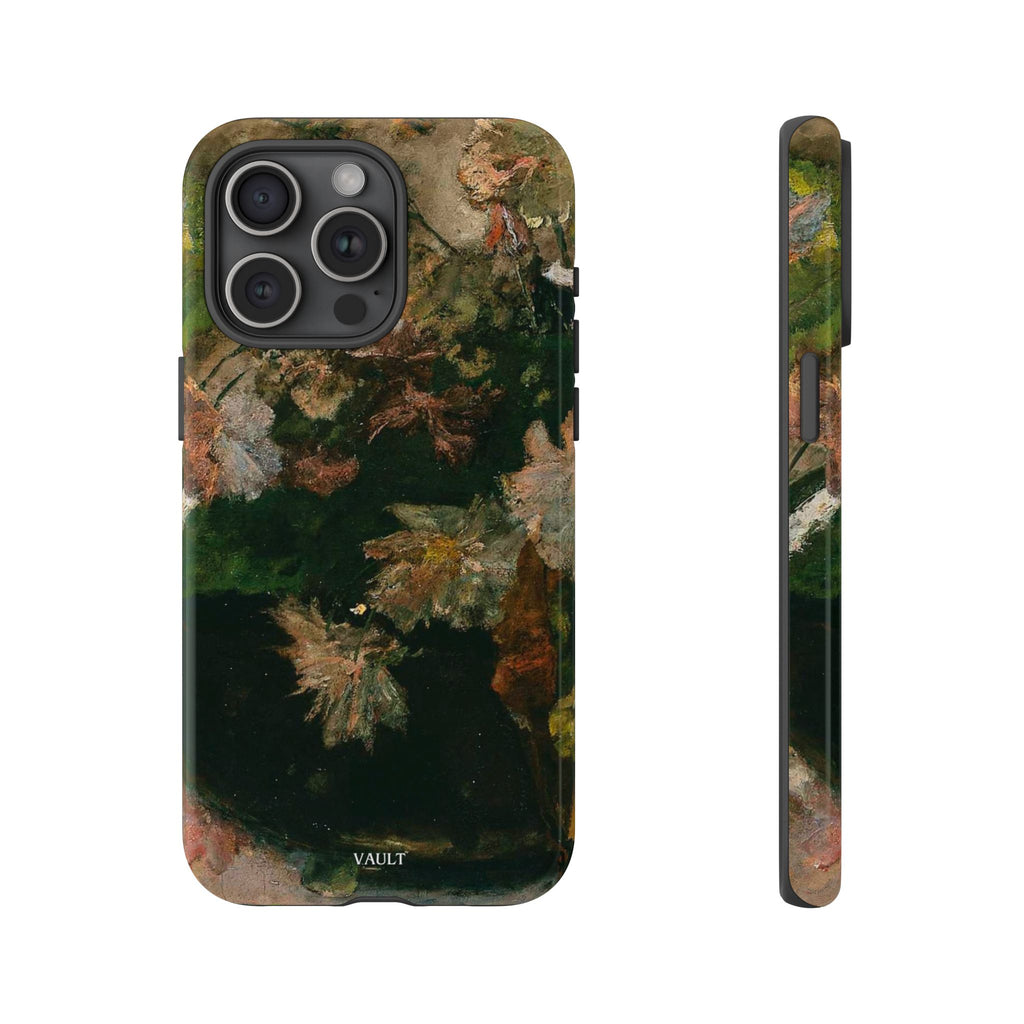 Floral Painterly Tough Phone Case — Vintage Autumn Leaves Phone Cover