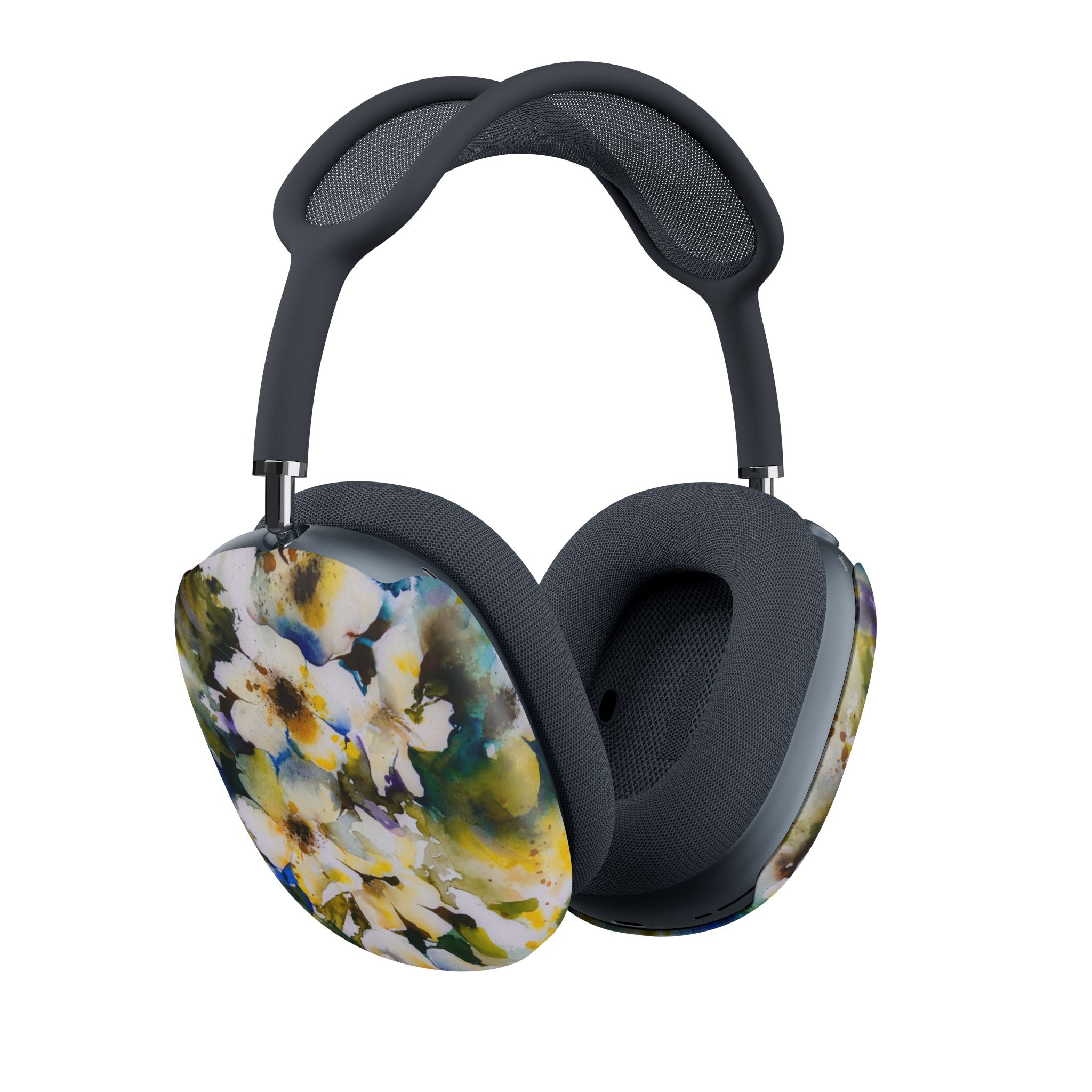Floral Watercolor AirPod Max Case — Yellow Blossom Protective Skins