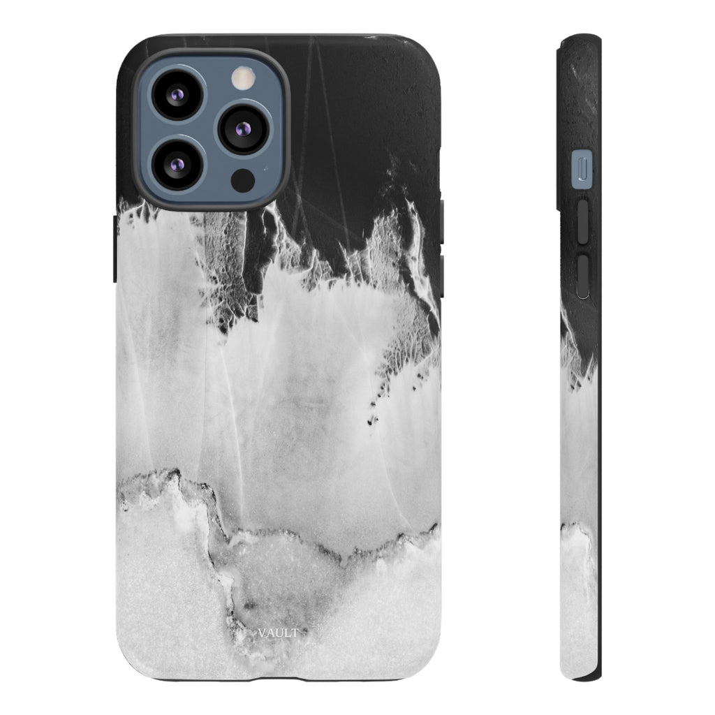 Marble Ink Tough Case — Black & White Abstract Phone Cover