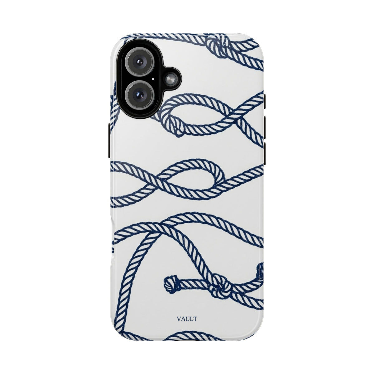 Nautical Rope Tough Case — Protective Phone Cover with Navy Knot Design