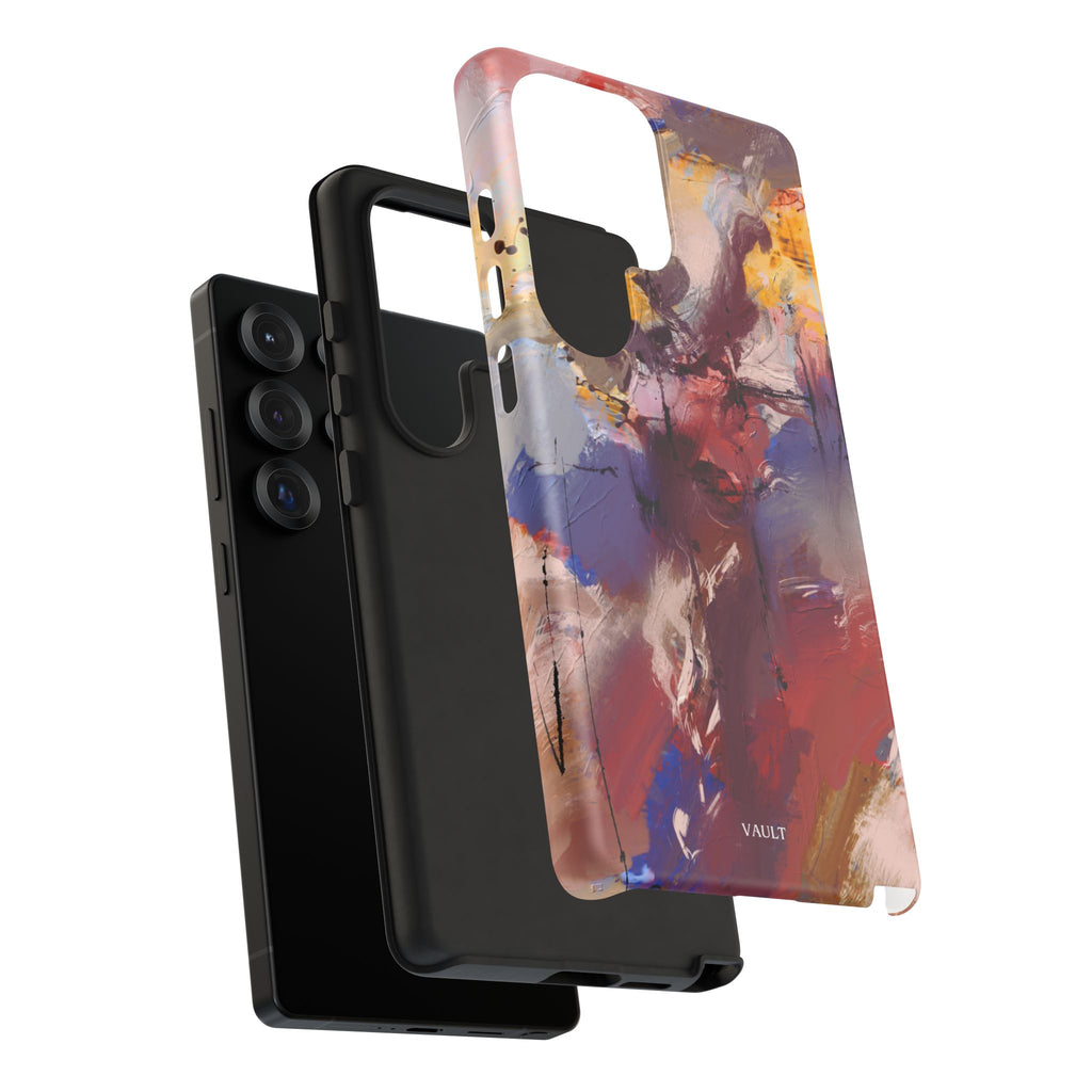 Abstract Brushstroke Tough Phone Case — Colorful Protective iPhone Cover