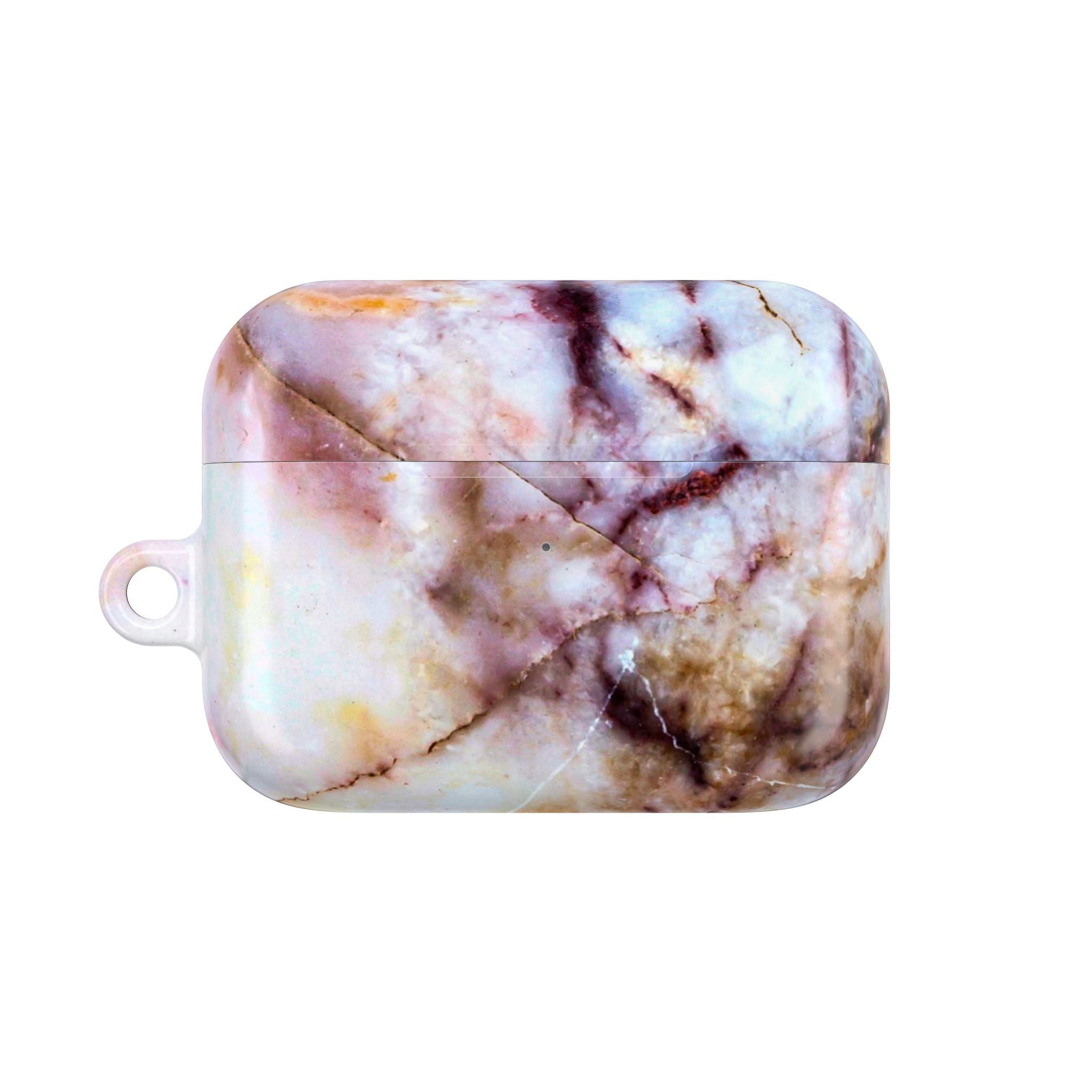 Marble Pink AirPod Case – Pink & Gold Marble Protective AirPods Cover