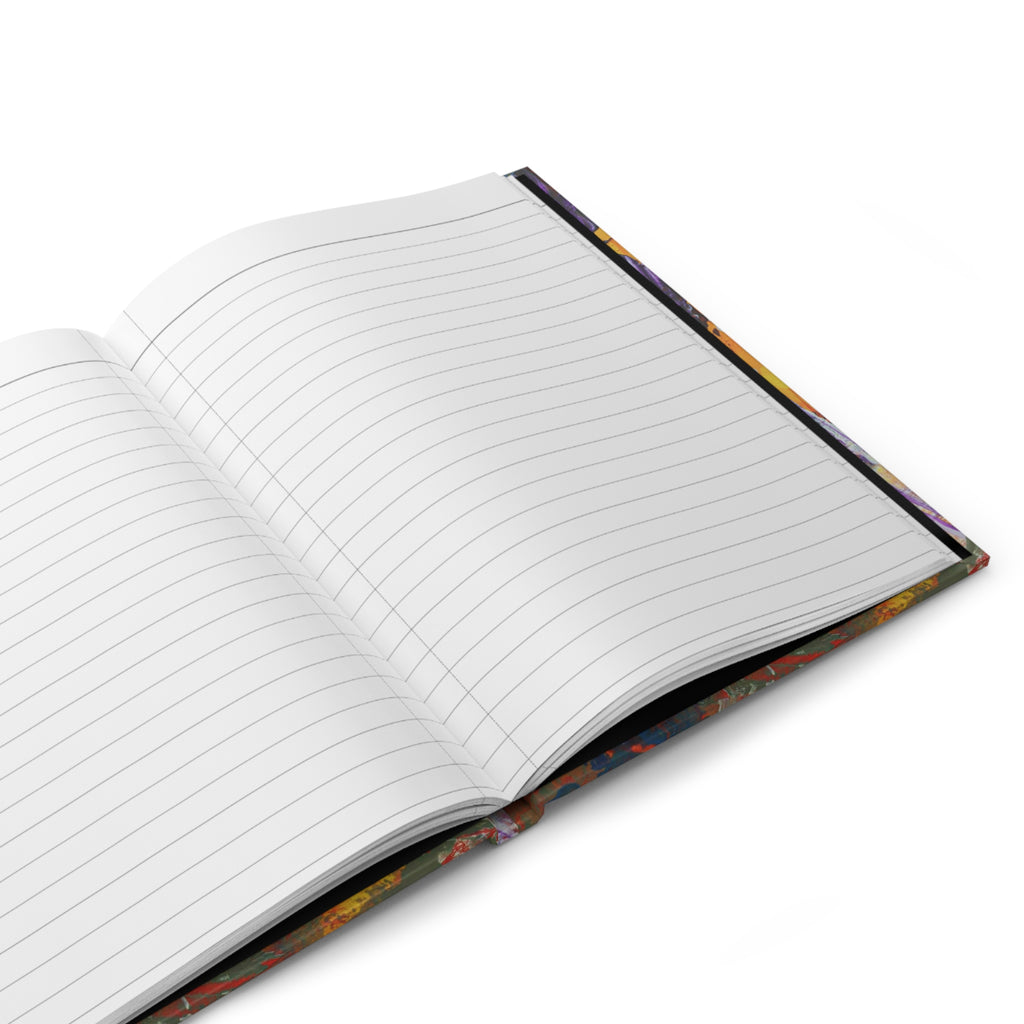 Hardcover Journal — Abstract Color Splash Matte Notebook for Artists & Writers