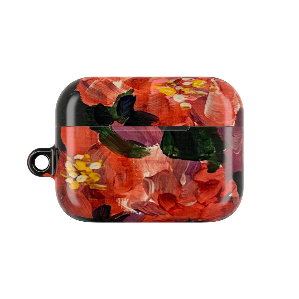 Floral Red Bloom AirPod Case