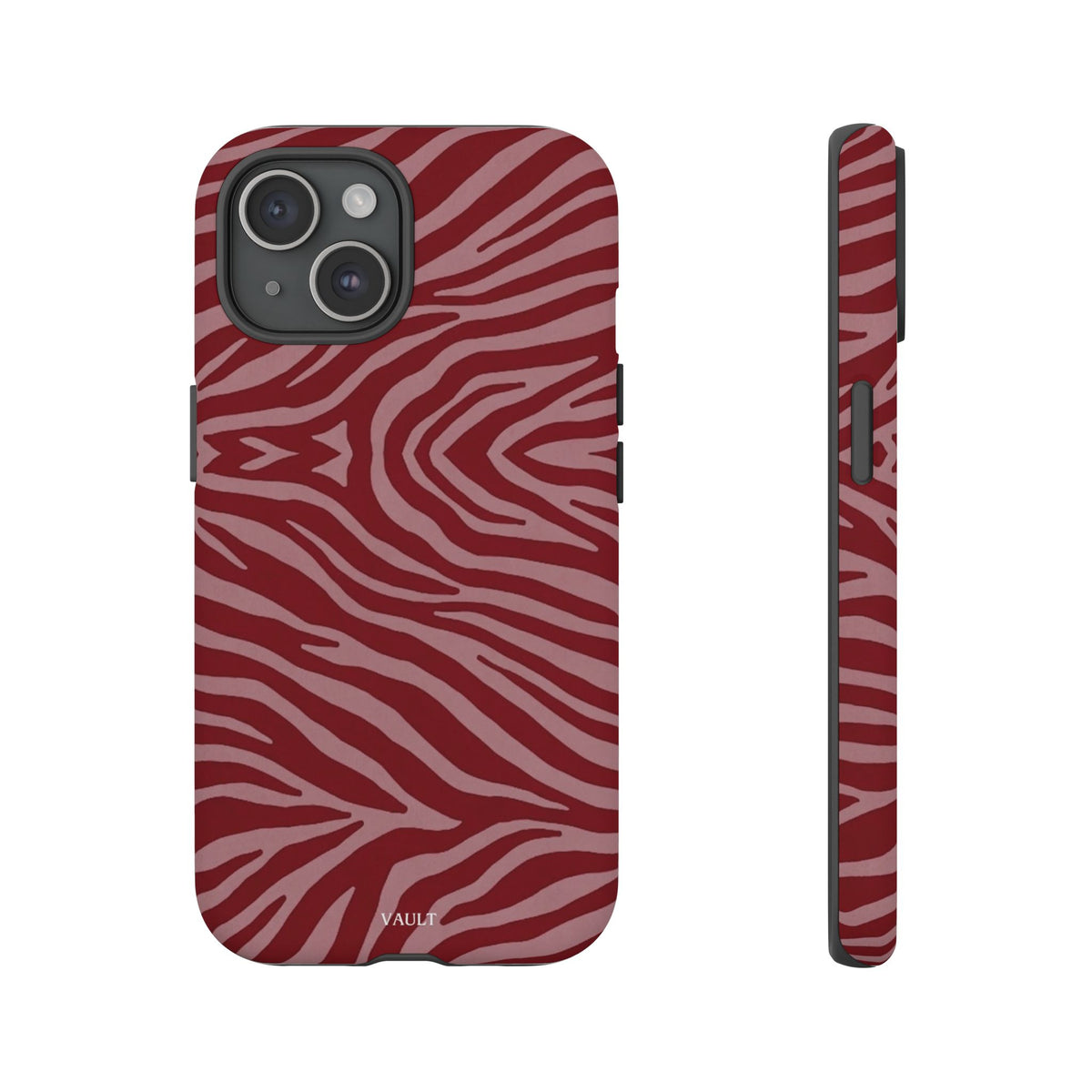 Red Zebra Print Tough Phone Case