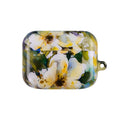 Floral Watercolor AirPod Case — White & Yellow Blossom Protective Cover
