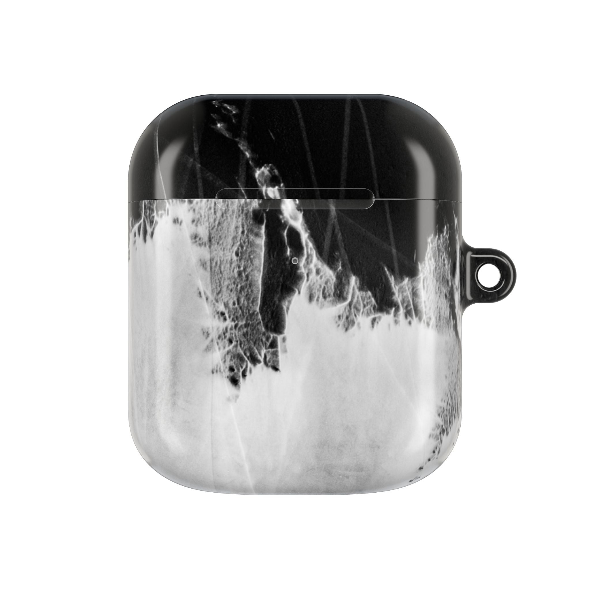 Marble Ink AirPod Case — Black & White Abstract Protective Cover