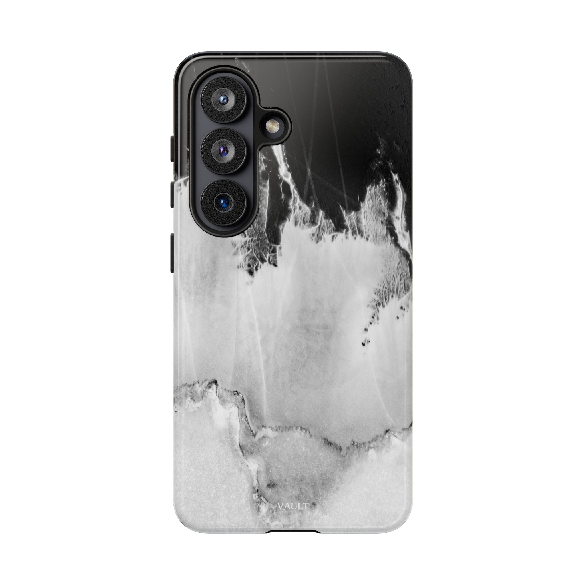 Marble Ink Tough Case — Black & White Abstract Phone Cover