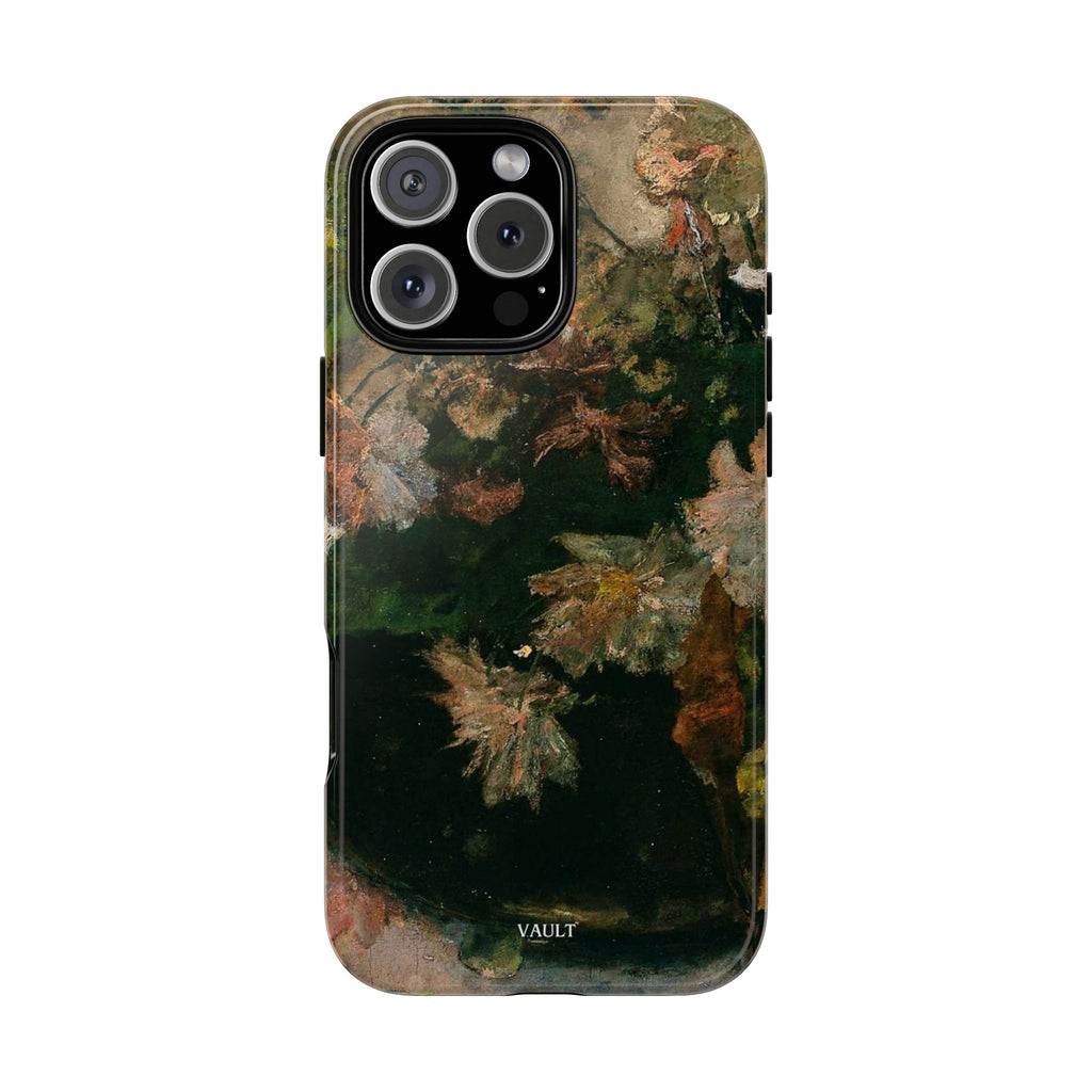 Floral Painterly Tough Phone Case — Vintage Autumn Leaves Phone Cover