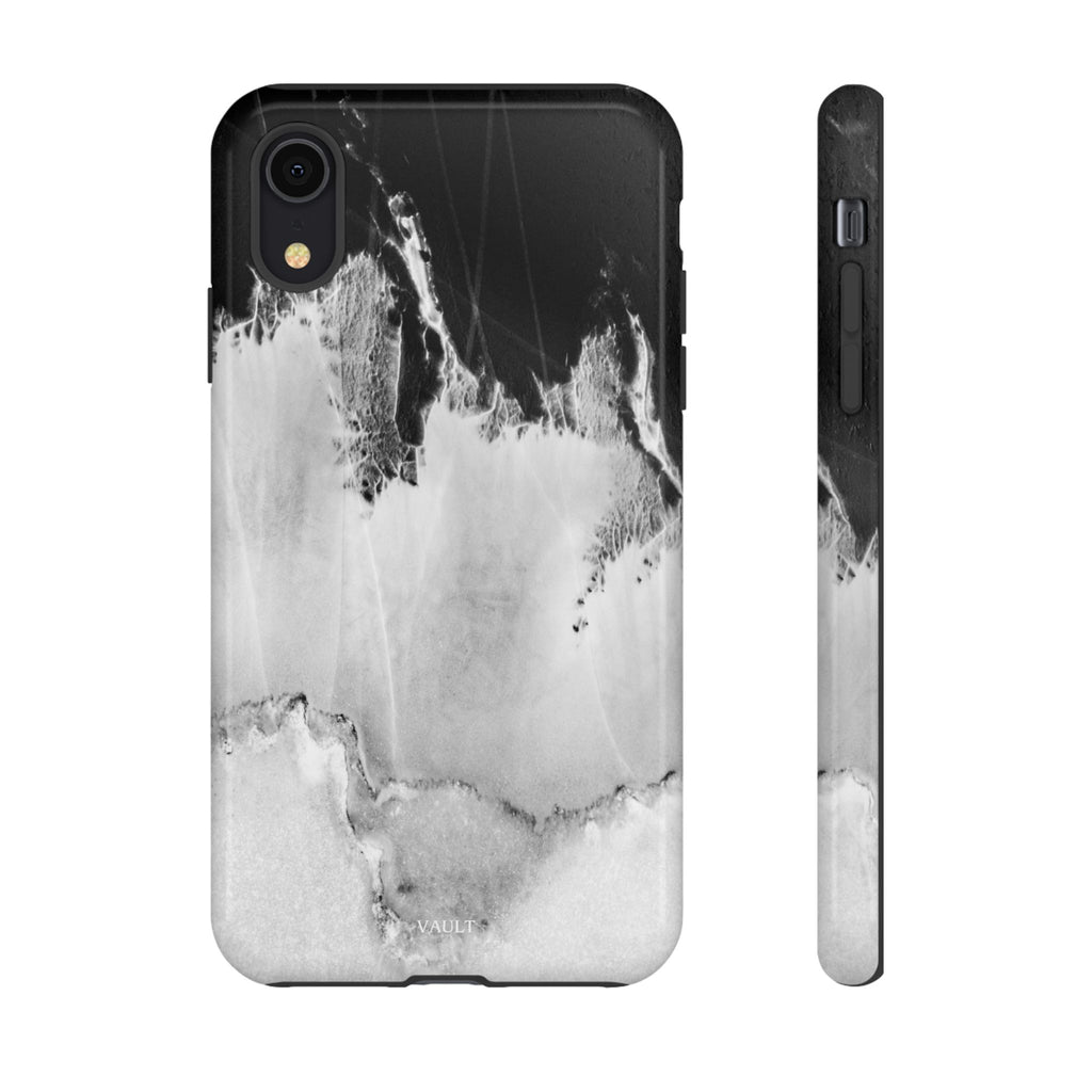 Marble Ink Tough Case — Black & White Abstract Phone Cover
