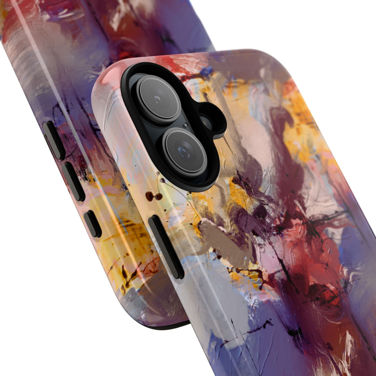 Abstract Brushstroke Tough Phone Case — Colorful Protective iPhone Cover