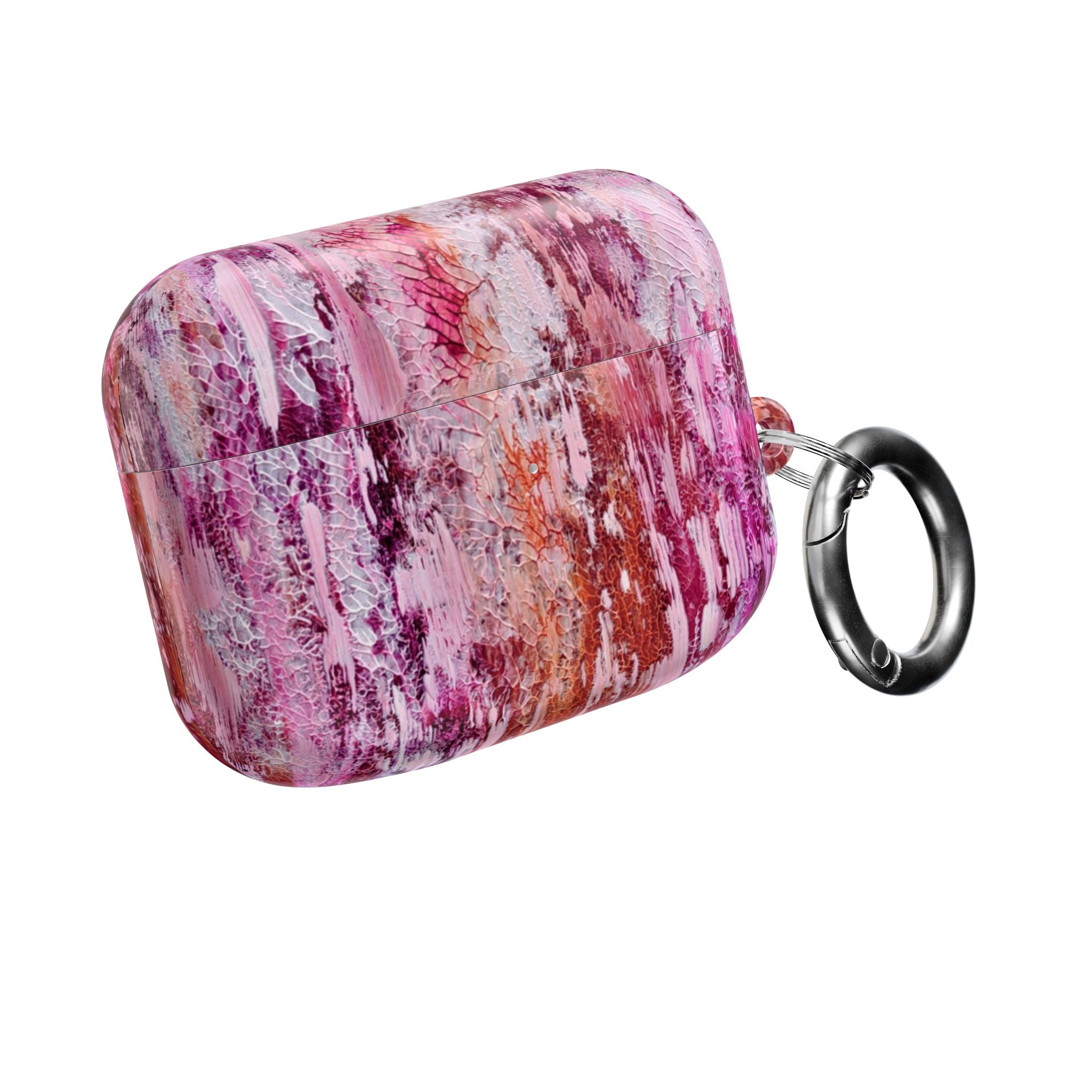 Abstract Pink Marble AirPod Case – Protective Artistic Earbud Cover
