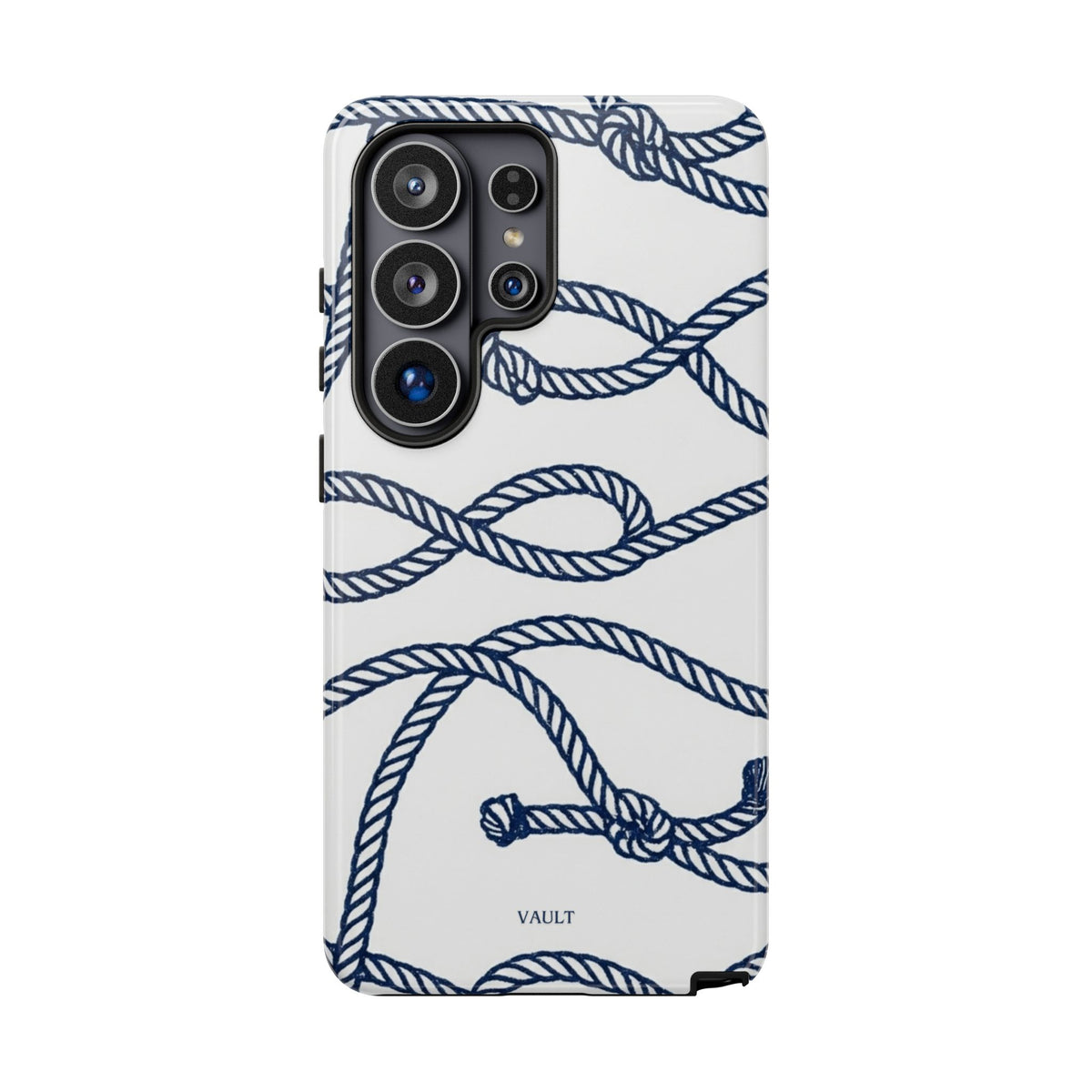 Nautical Rope Tough Case — Protective Phone Cover with Navy Knot Design