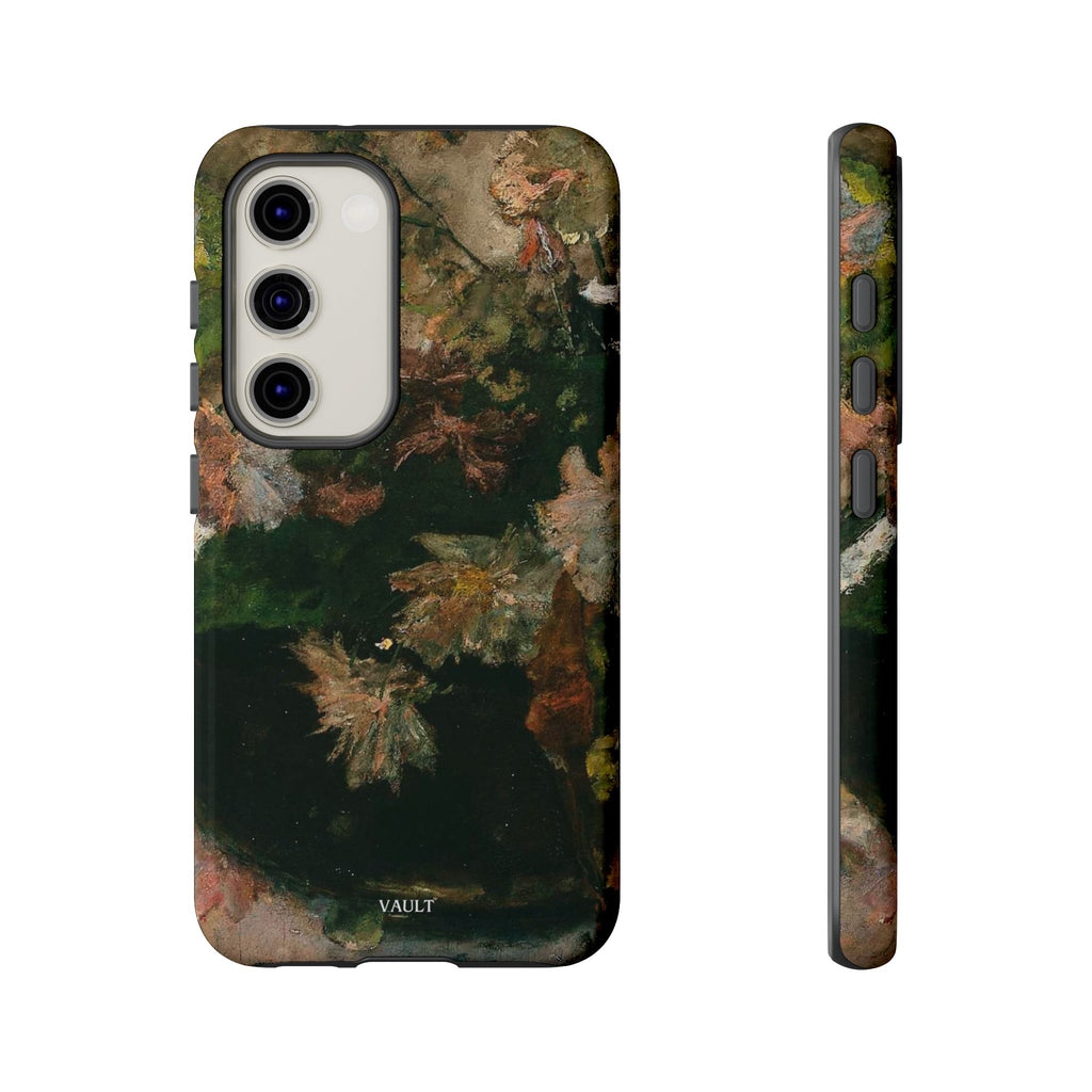 Floral Painterly Tough Phone Case — Vintage Autumn Leaves Phone Cover