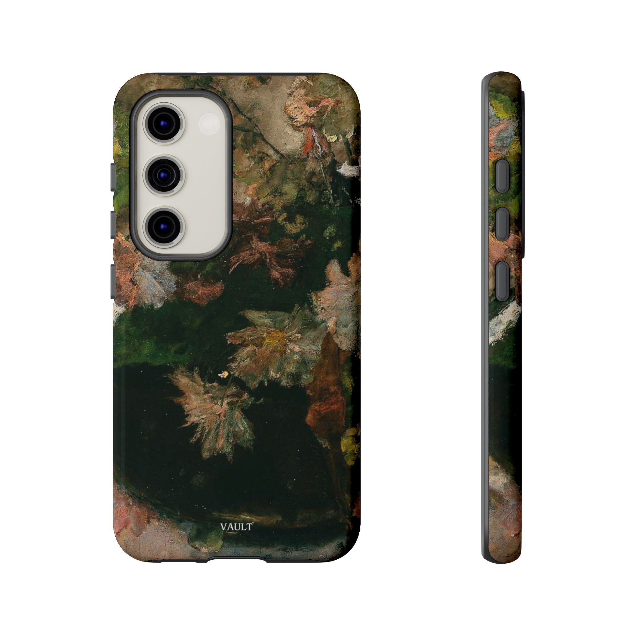 Floral Painterly Tough Phone Case — Vintage Autumn Leaves Phone Cover