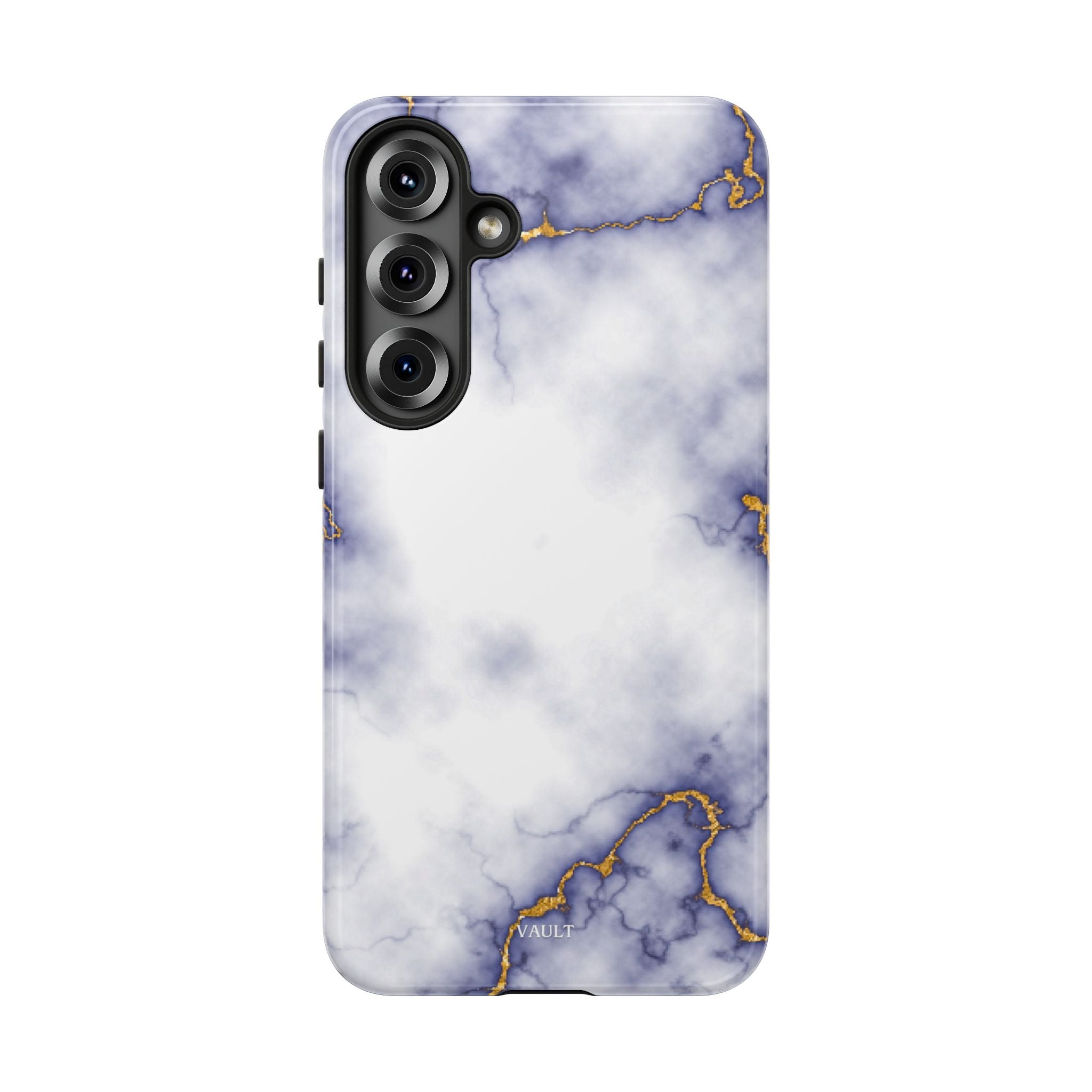 Purple Marble Tough Phone Case with Gold Veins