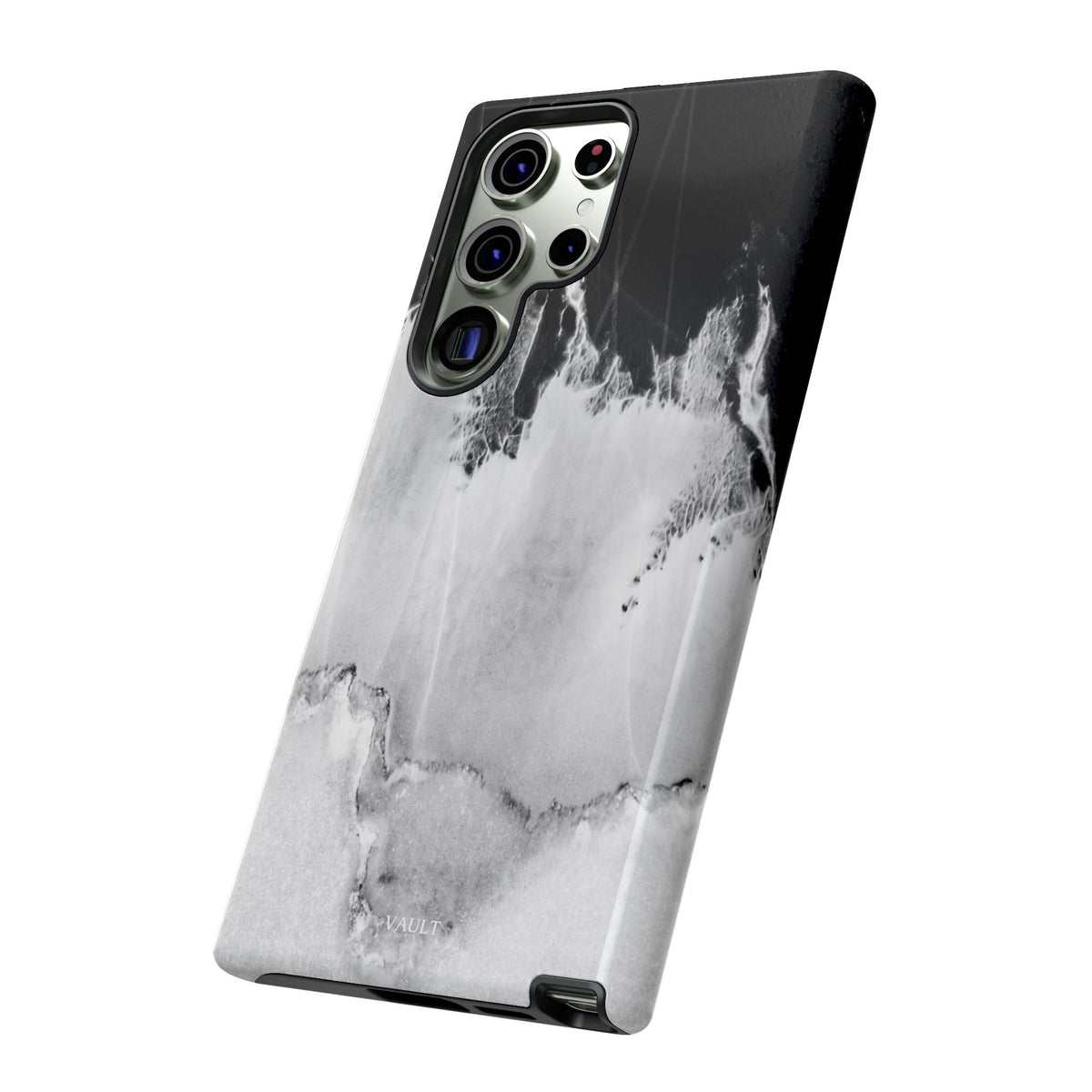 Marble Ink Tough Case — Black & White Abstract Phone Cover