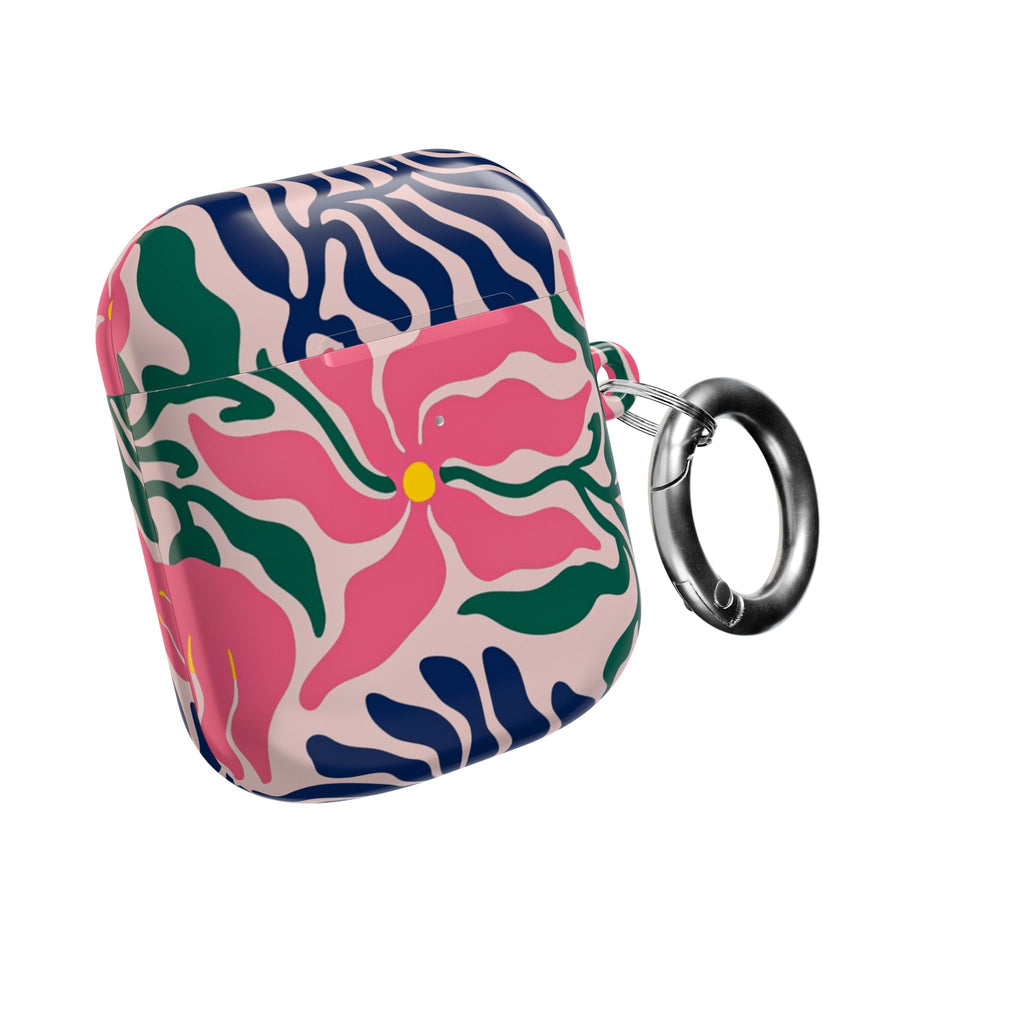 AirPod Case — Pink Floral Swirl Protective Cover