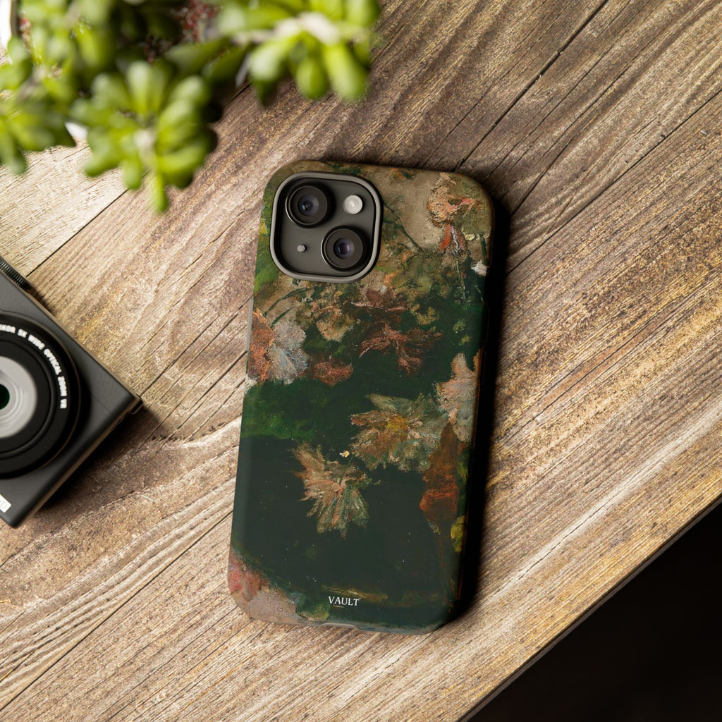 Floral Painterly Tough Phone Case — Vintage Autumn Leaves Phone Cover