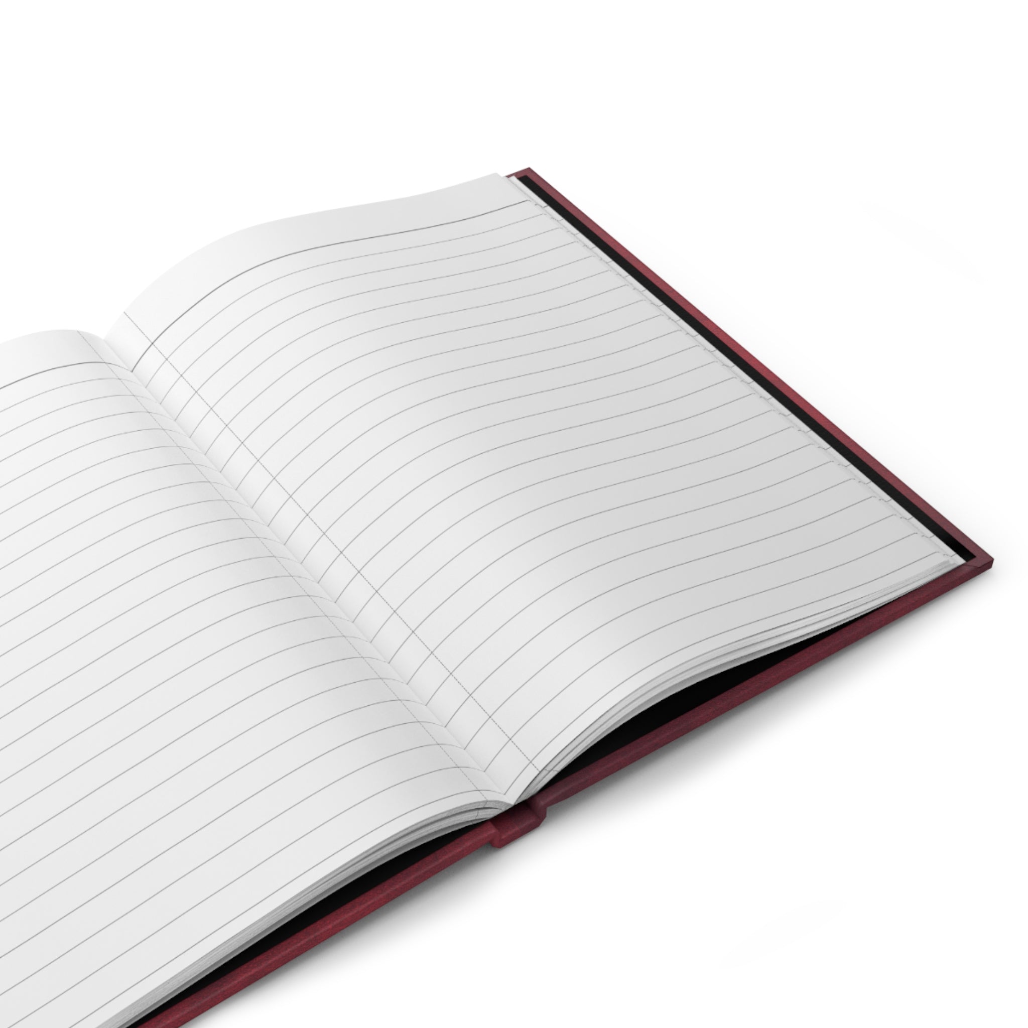 Hardcover Journal — Rich Burgundy Matte Notebook (Vault Design)