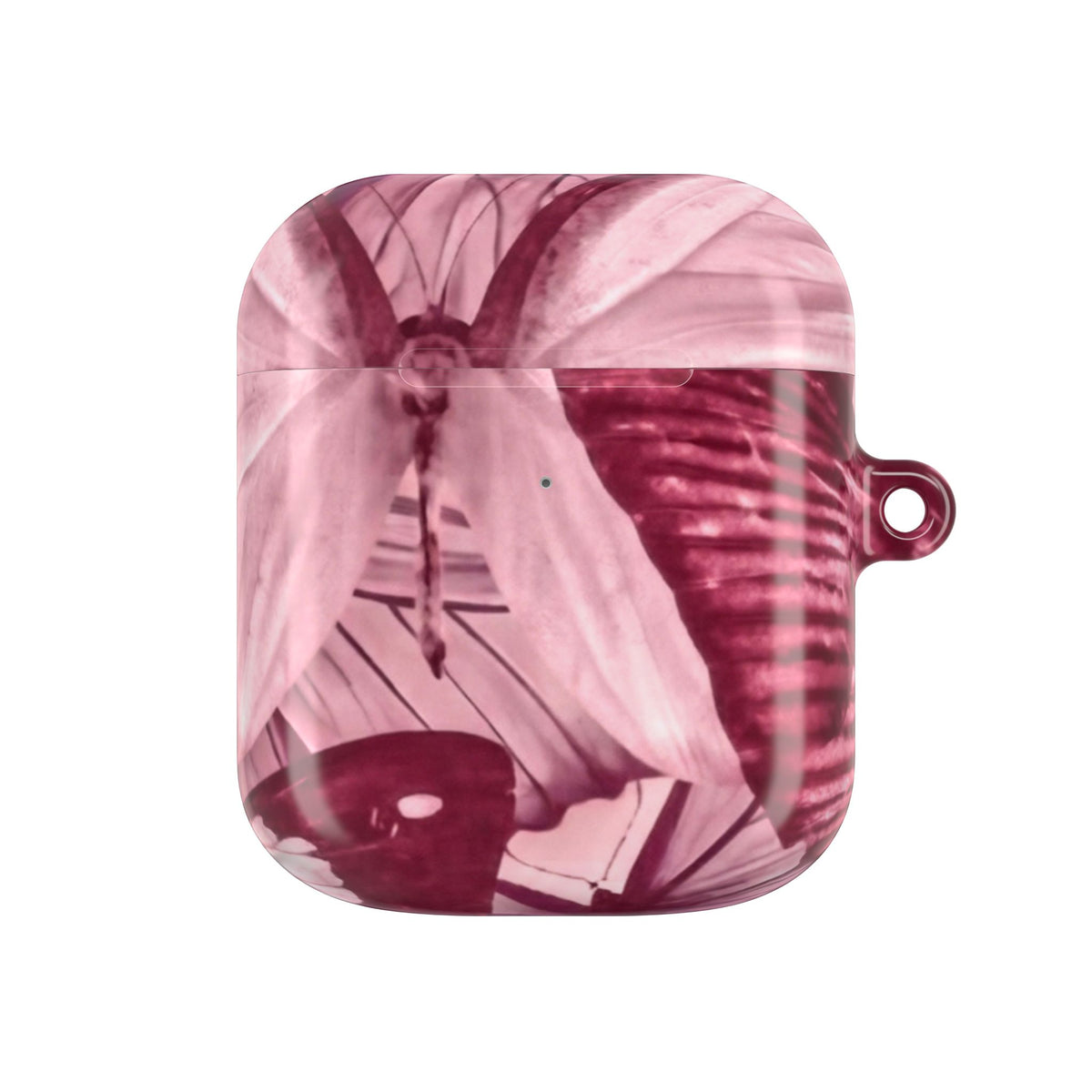 Floral Parasol AirPod Case — Vintage Pink Umbrella Design