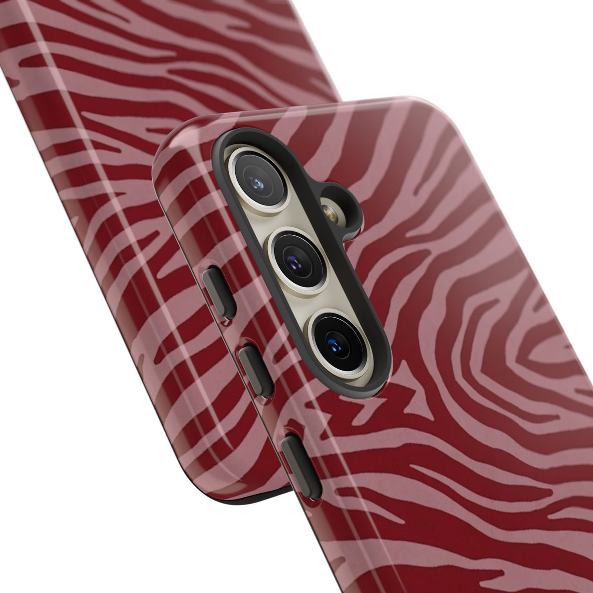 Red Zebra Print Tough Phone Case