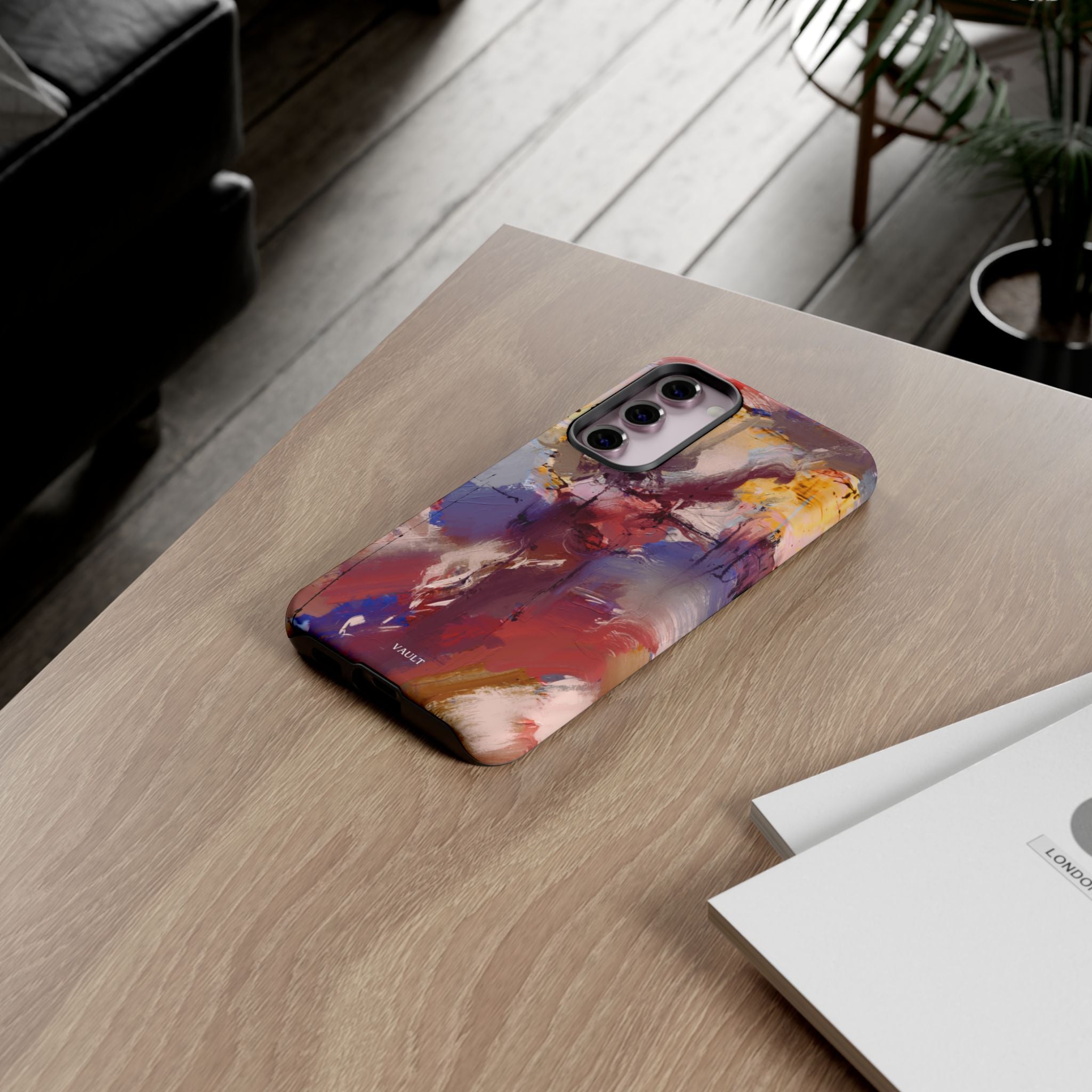 Abstract Brushstroke Tough Phone Case — Colorful Protective iPhone Cover
