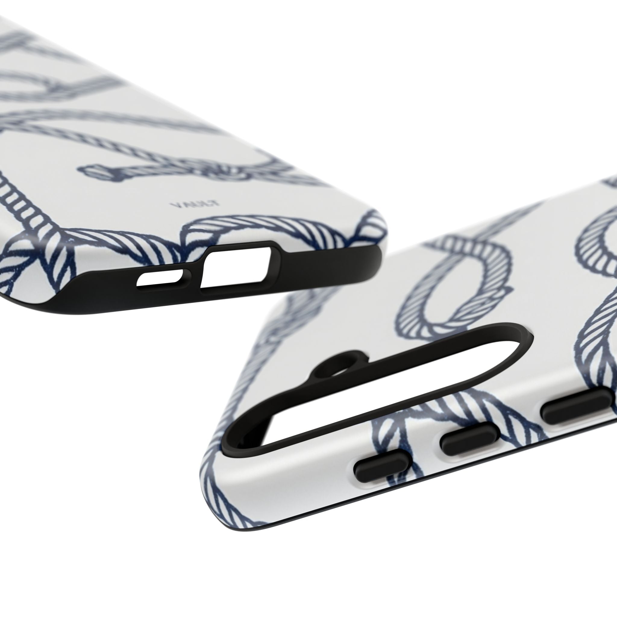 Nautical Rope Tough Case — Protective Phone Cover with Navy Knot Design