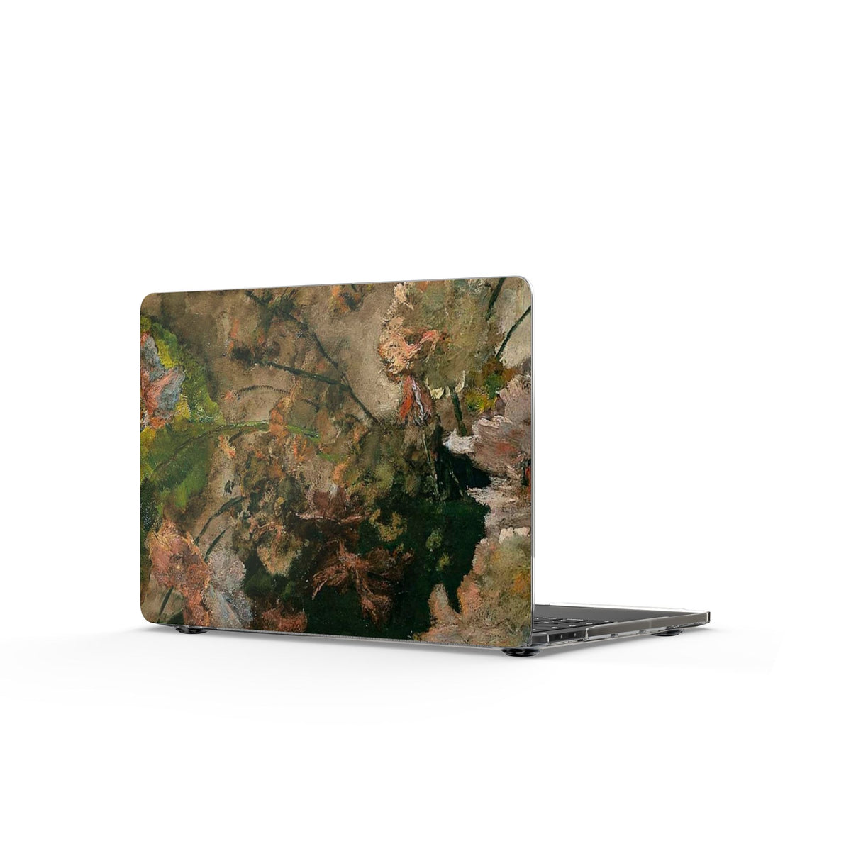 Floral Vintage Painting Clear MacBook Case