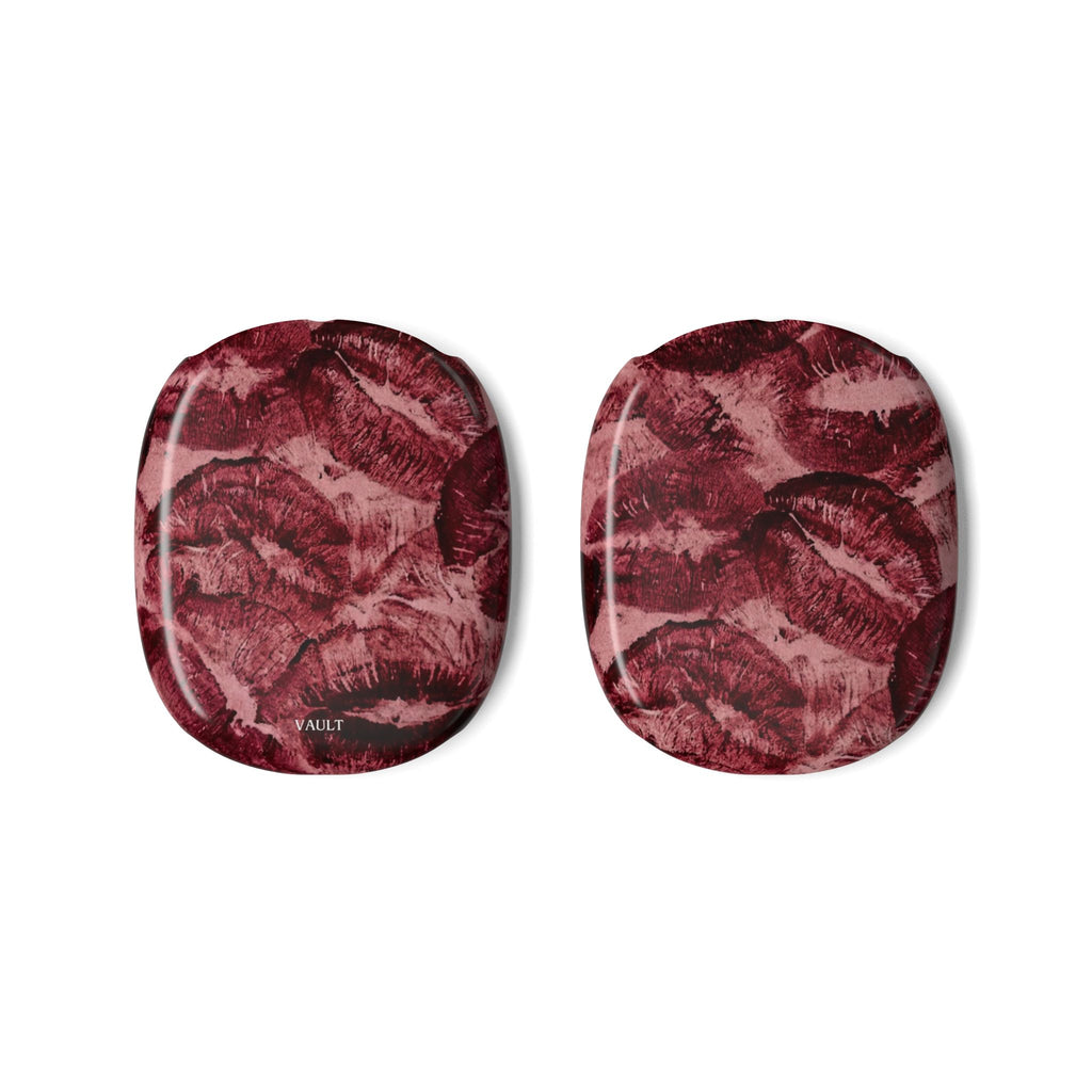 AirPods Max Case — Burgundy Kiss Print Protective Covers