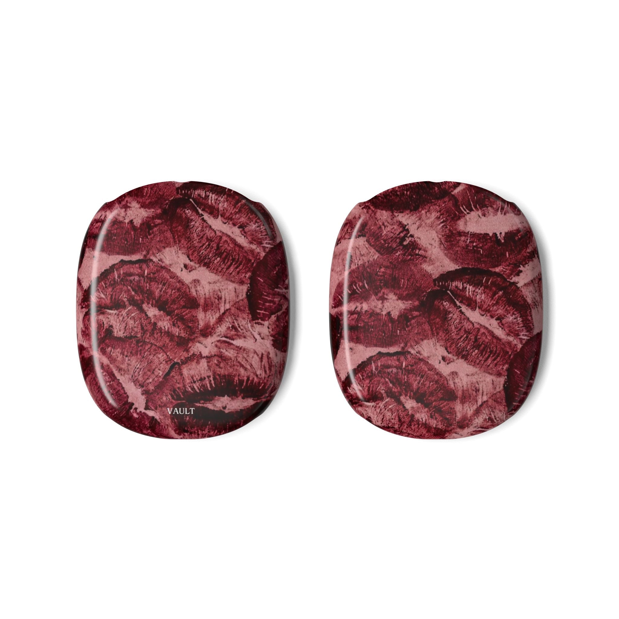 AirPods Max Case — Burgundy Kiss Print Protective Covers