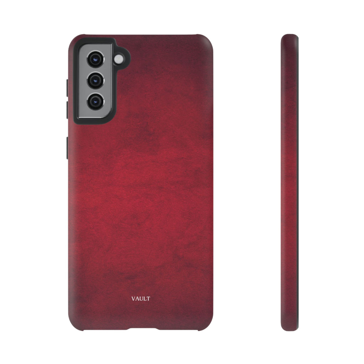 Red Leather Texture Phone Case Impact-Resistant Case