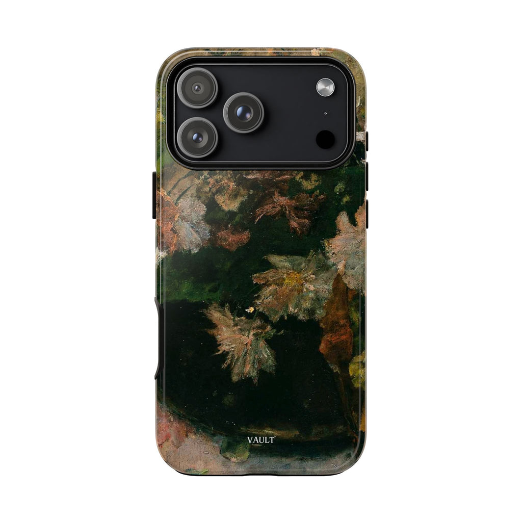 Floral Painterly Tough Phone Case — Vintage Autumn Leaves Phone Cover
