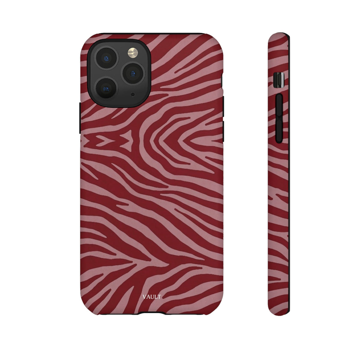Red Zebra Print Tough Phone Case