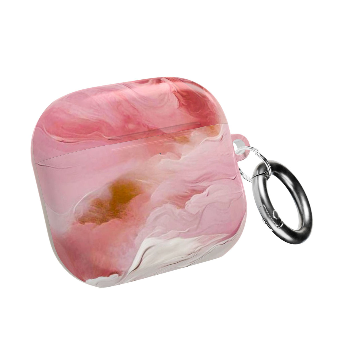 Pink Marble AirPod Case – Swirl Pattern Protective Cover
