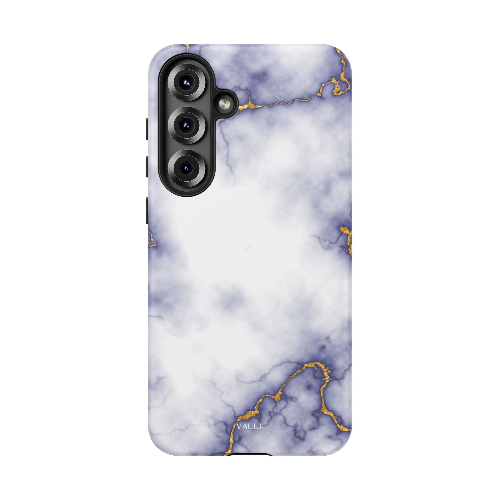 Purple Marble Tough Phone Case with Gold Veins