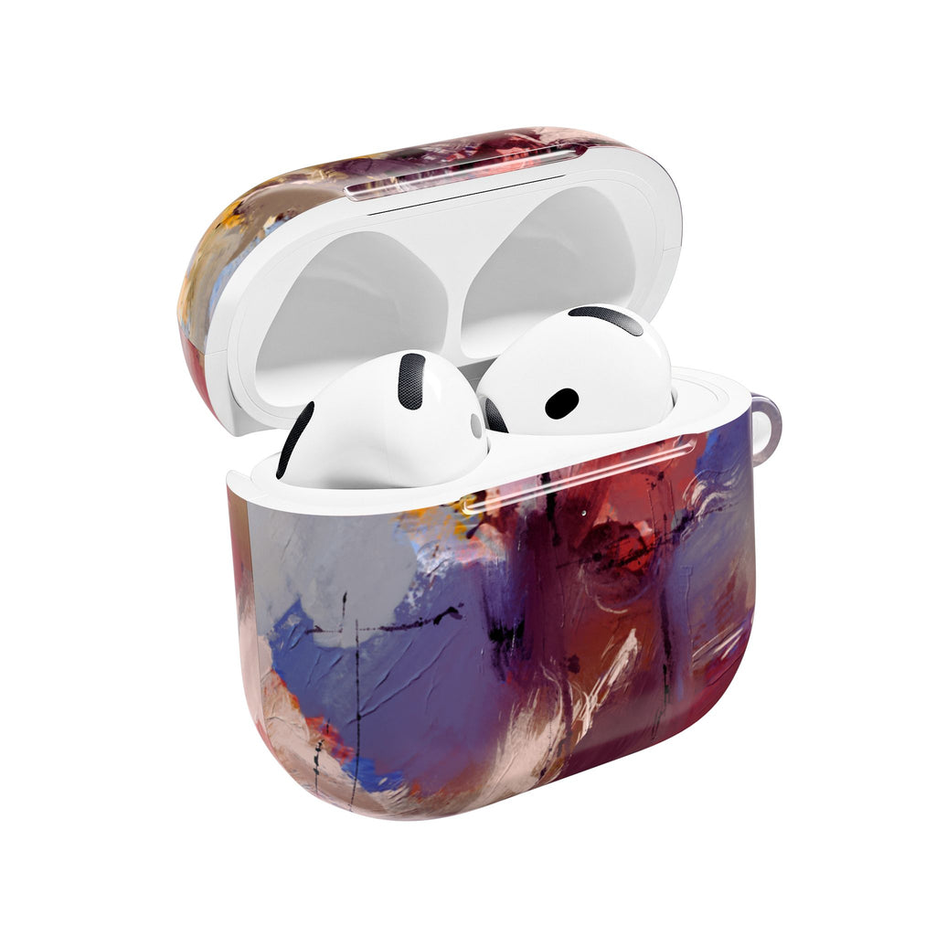 Abstract Paint Splash AirPod Case — Colorful Artistic Protective Cover